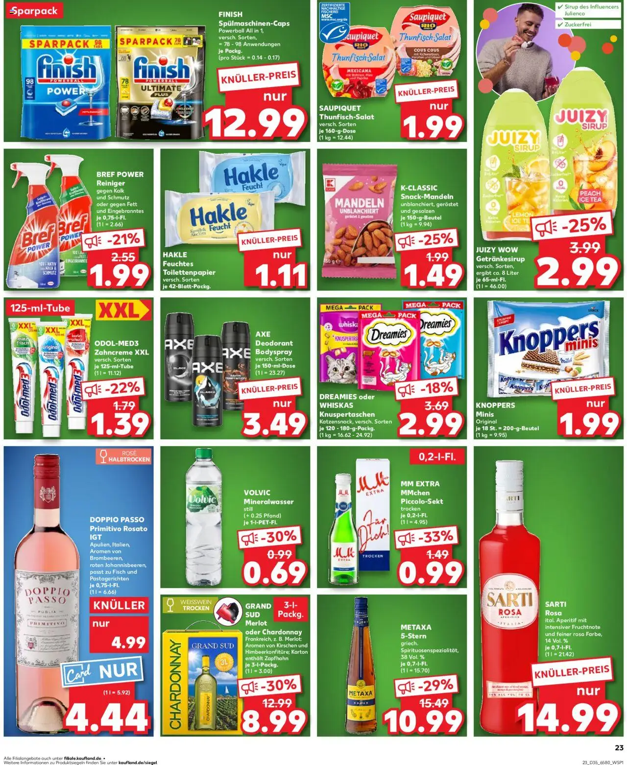 Kaufland prospekt Hamburg	 - gültig ab dem 28.08.2025 | Seite: 23 | Produkte: Kirschen, Deodorant, Toilettenpapier, Feuchtes Toilettenpapier