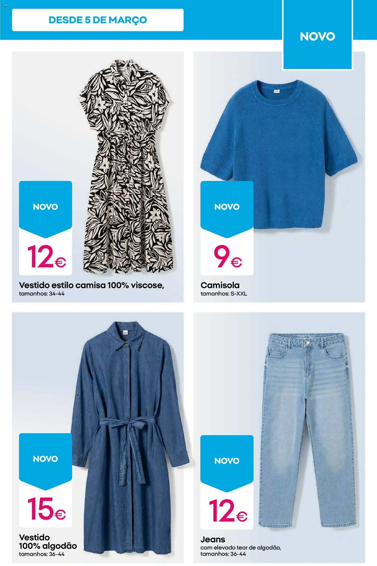 Pepco folheto │ válido de 12.03.2026 | Página: 7 | Produtos: Vestido, Jeans, Algodão, Camisola