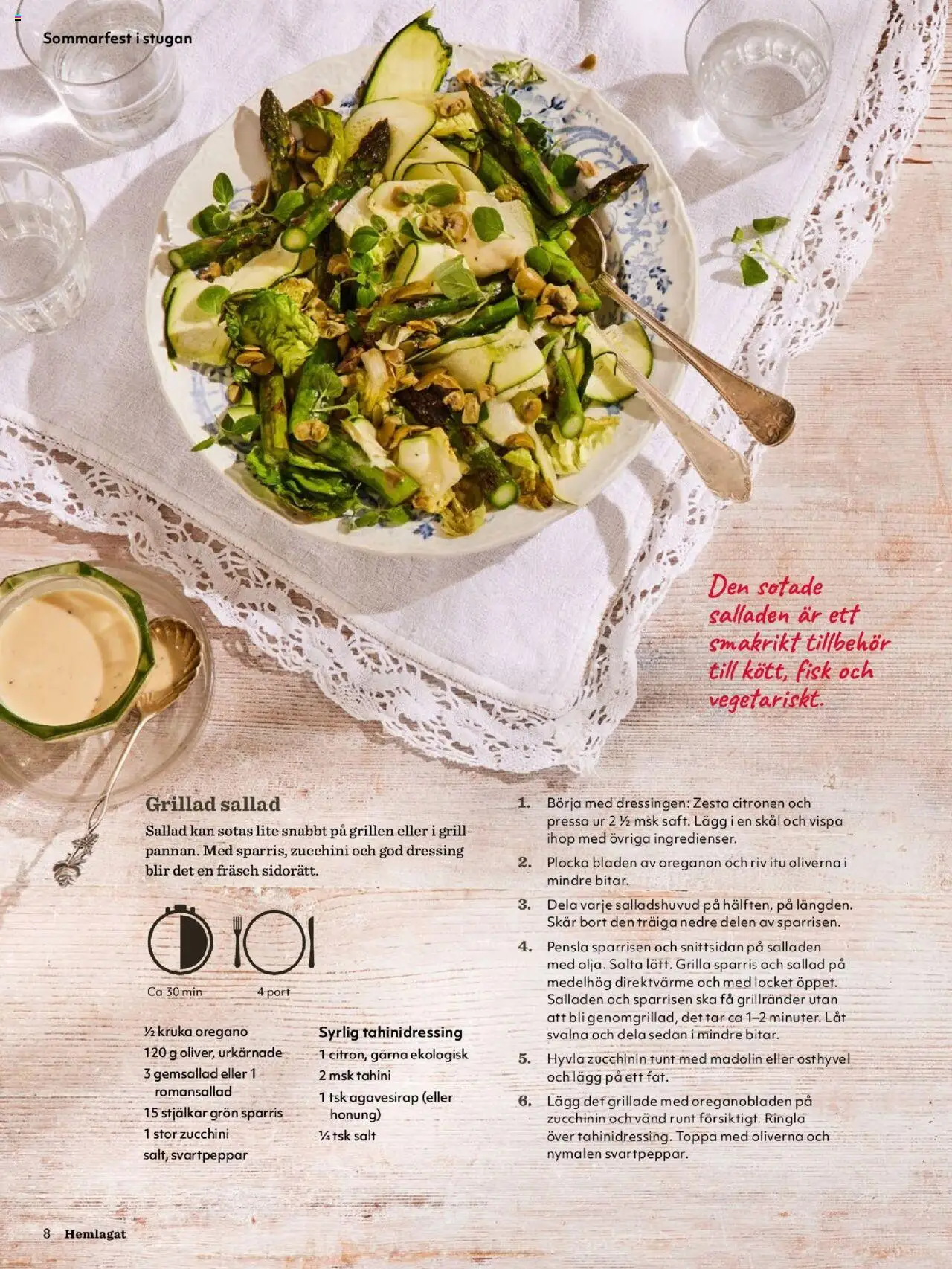 Hemköp reklamblad aktuell från 01.09.2025 | Sida: 8 | Produkter: Grill, Salt, Kruka, Sparris