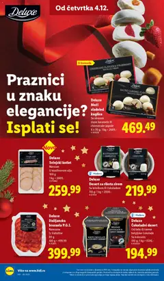 Deluxe Moči sladoled kuglice, Sa ukusom slane karamele ili cheesecake jagode, 6 x 30 g - pregled Lidl kataloga - važi od 04.12.2025 | Strana: 36 | Proizvode: Jagode, Sladoled, Cheesecake