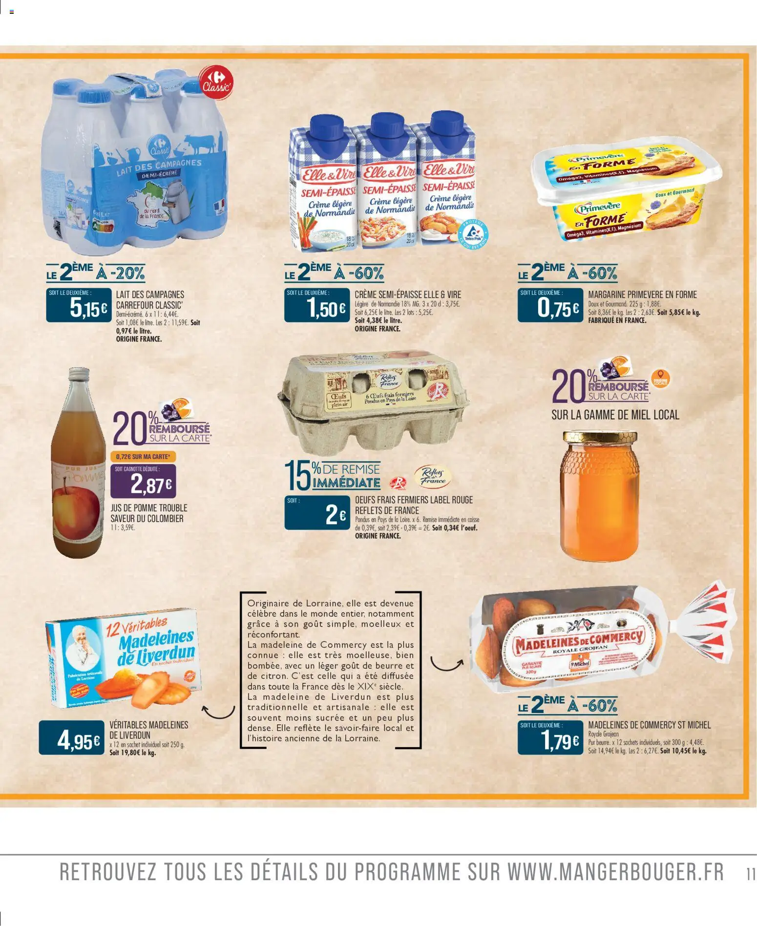 {H1} | Page: 13 | Produits: Pomme, Miel, Lait, Œufs