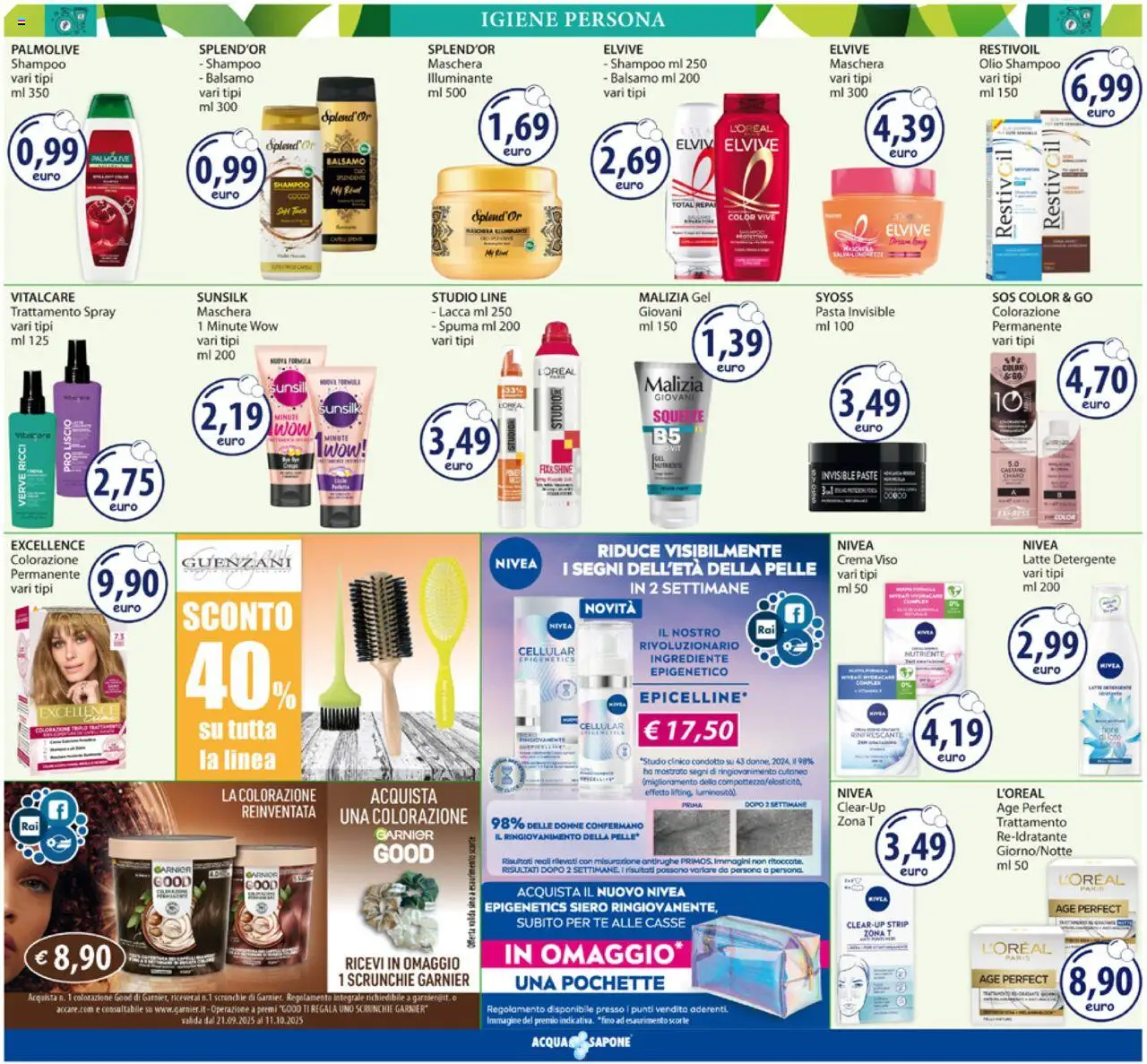 Volantino Acqua e Sapone del 22.09.2025 | Pagina: 7 | Prodotti: Illuminante, Detergente, Latte, Olio