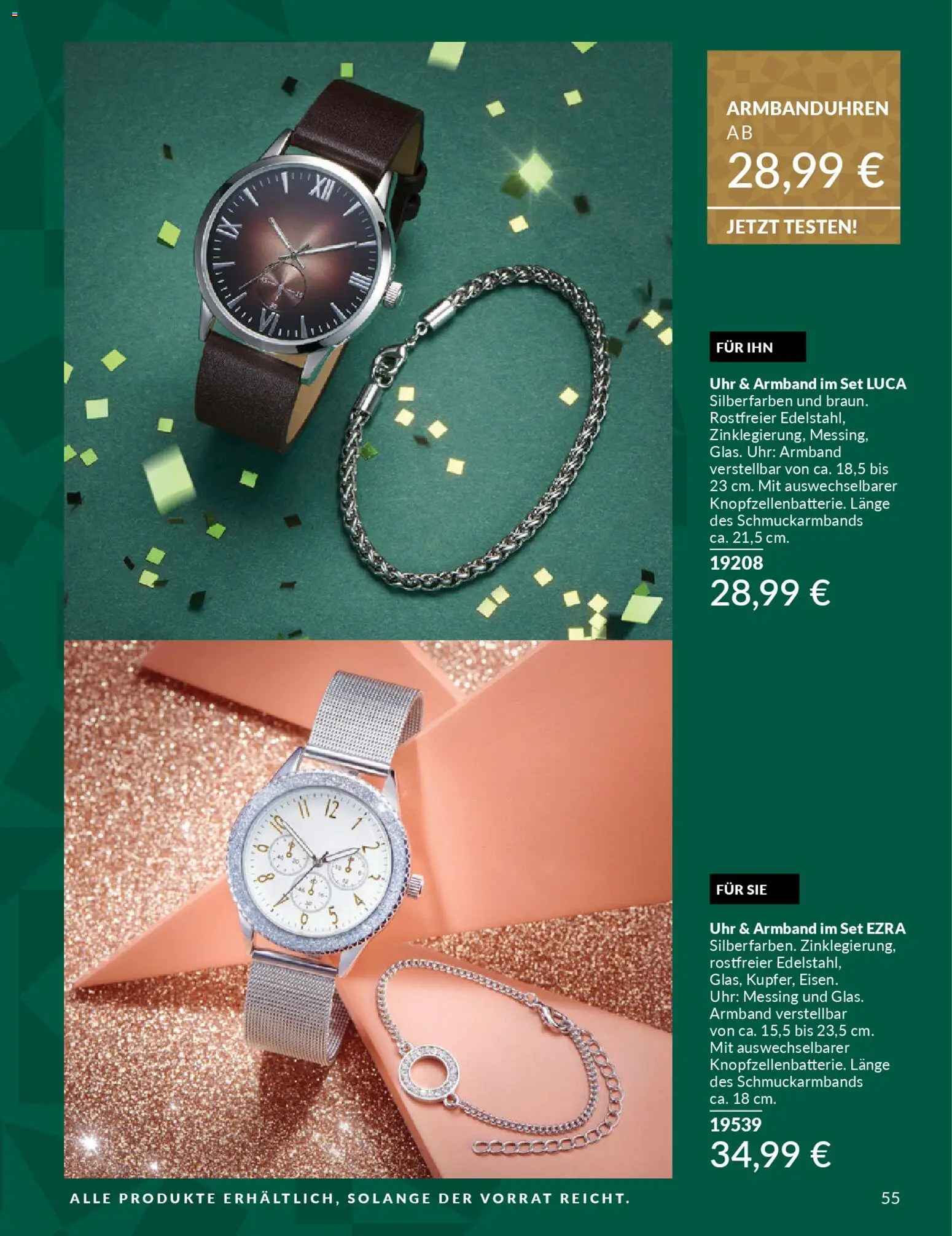 AVON Weihnachtsgeschenkideen – gültig ab 01.11.2025 | Seite: 55 | Produkte: Uhr