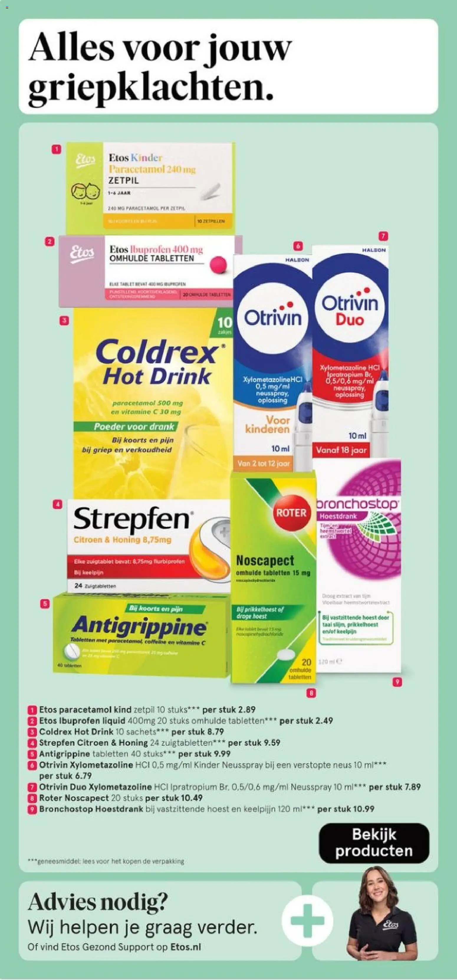 {H1} | Pagina: 46 | Producten: Kinder, Poeder, Vitamine C, Zuigtabletten