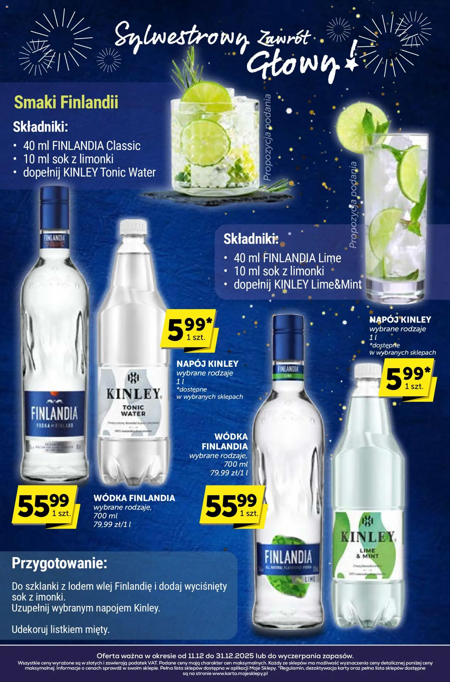 Euro Sklep - Sylwestrowy Zawrót Głowy od 11.12.2025 | Strona: 2 | Produkty: Wódka finlandia, Sok, Szklanki, Wódka