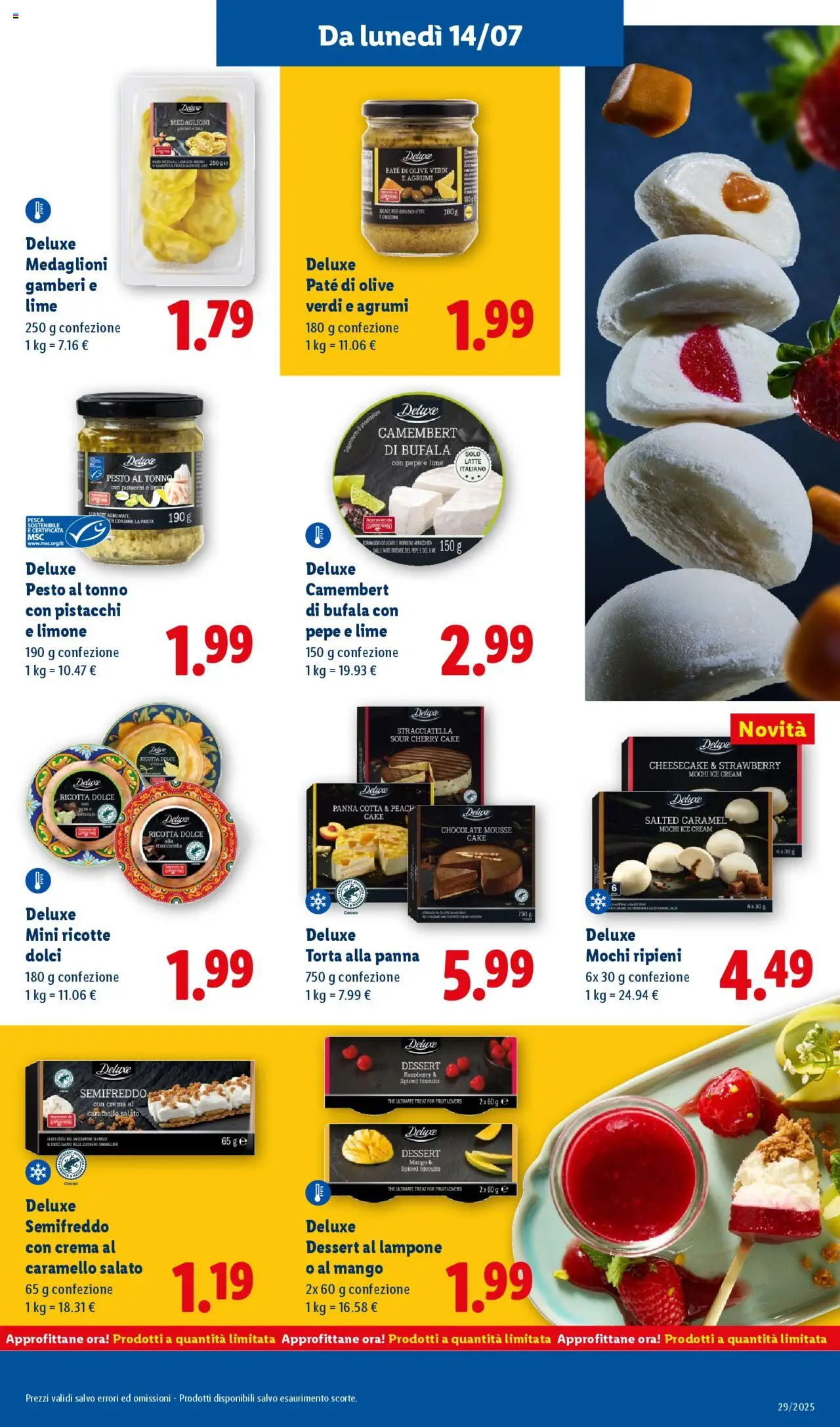 Volantino Lidl del 14.07.2025 | Pagina: 23 | Prodotti: Pesca, Pesto, Torta, Stracciatella