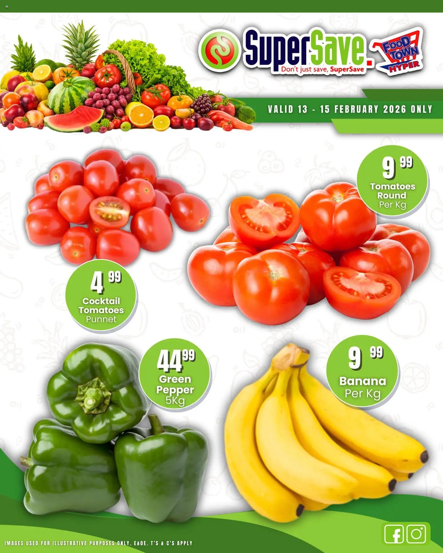 New Super Save catalogue – valid from 13.02.2026 | Page: 5 | Products: Tomatoes, Pepper