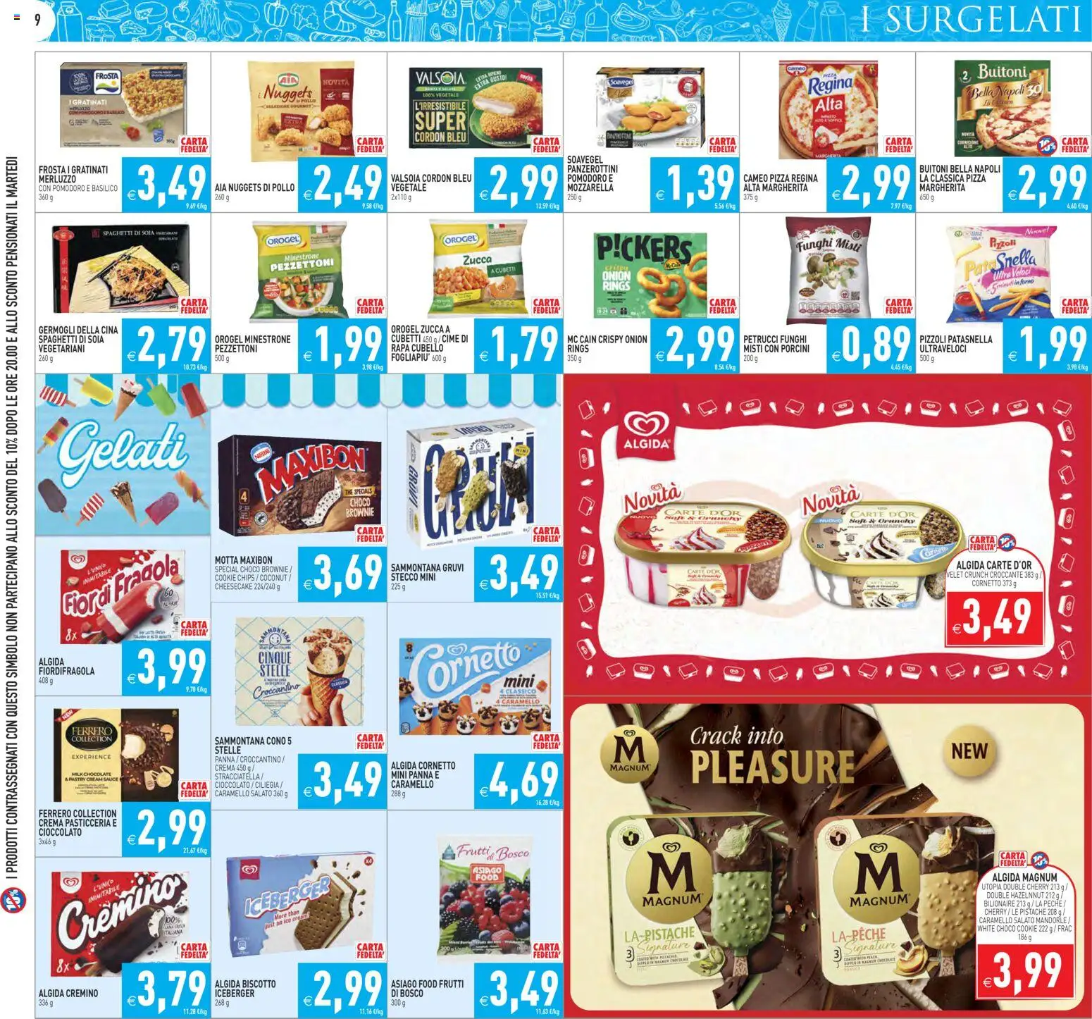 Volantino PIM Supermercati del 06.03.2026 | Pagina: 9 | Prodotti: Merluzzo, Funghi, Basilico, The