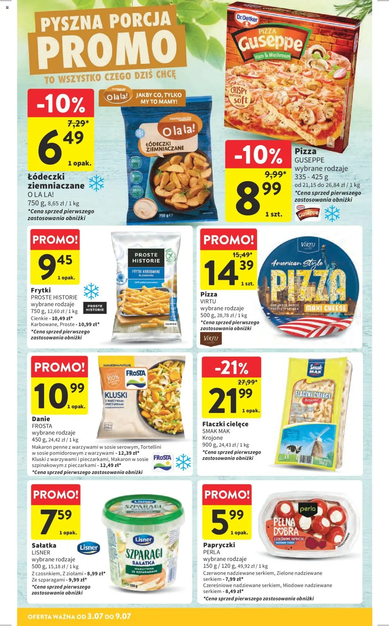 Intermarche Gazetka od 03.07.2025 | Strona: 18 | Produkty: Frytki karbowane, Makaron, Frytki, Sałatka