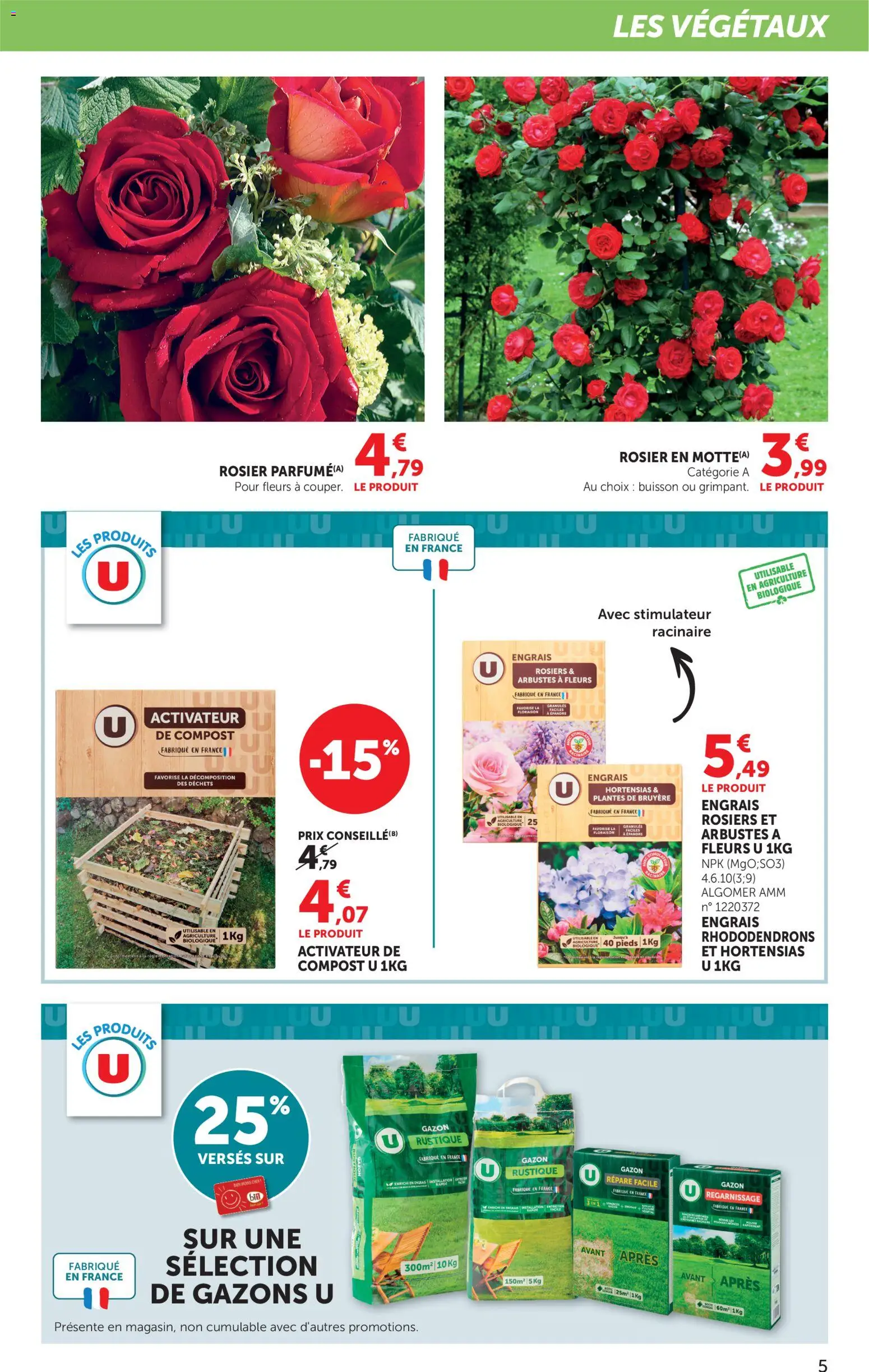 {H1} | Page: 5 | Produits: Rosier, Plantes, Gazon