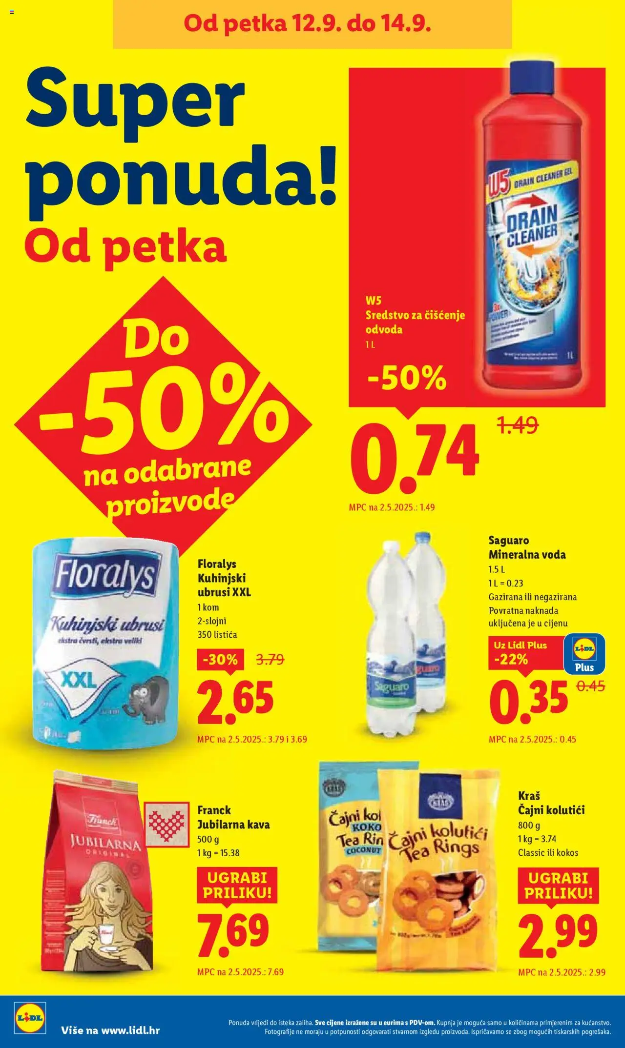 Lidl katalog | vrijedi od 08.09.2025 | Stranica: 78 | Proizvodi: Mineralna voda, Čajni kolutići, Kava, Voda