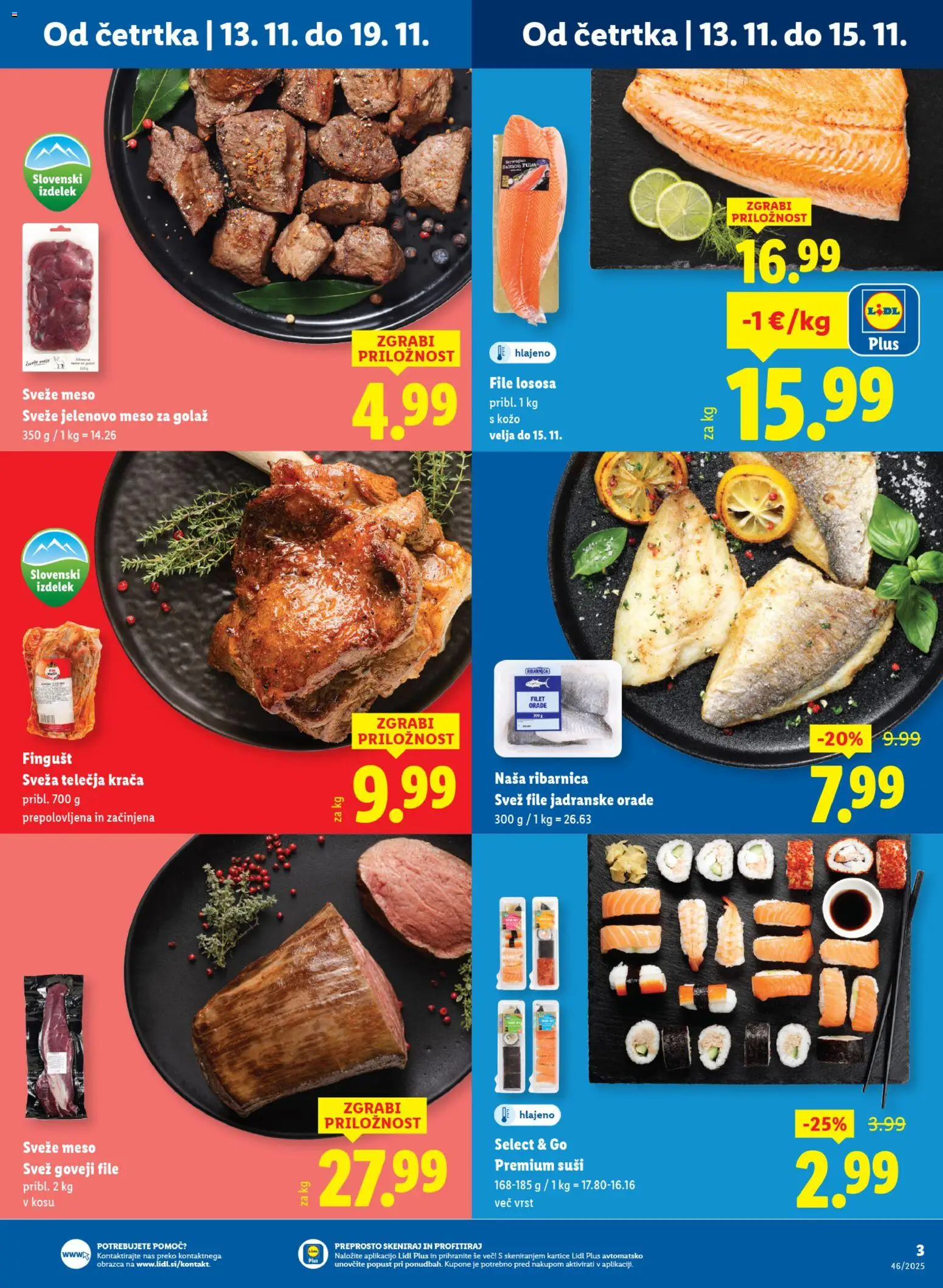 Novi Lidl katalog ponudbe – veljaven od 13.11.2025 | Stran: 3 | Izdelki: Suši