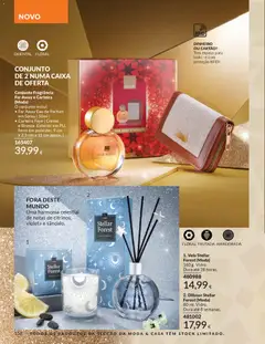 Pré-visualização Conjunto Fragrância Far Away e Carteira (Moda), O conjunto inclui: • Far Away Eau de Parfum em Spray | 50ml | • Carteira Faye | Creme e Bronze. Exterior em PU, forro em poliéster. 9 cm x 2,5 cm x 11 cm aprox. válido de 01.11.2025 | Página: 158 | Produtos: Carteira, Caixa, Creme, Difusor