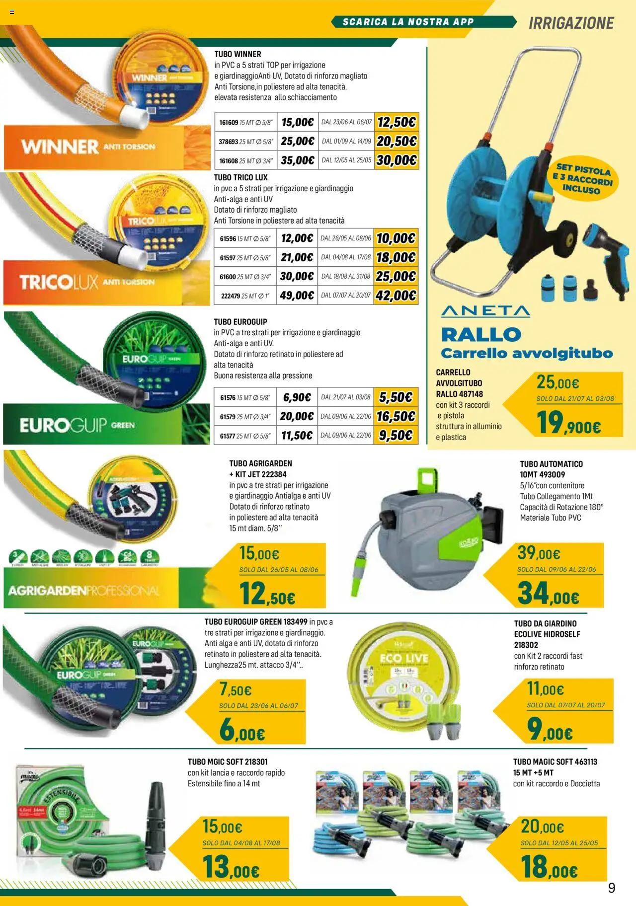 Volantino Orizzonte del 28.04.2025 | Pagina: 9 | Prodotti: Tubo, Carrello, Contenitore, Alluminio