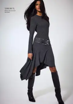 06.01.2026 tarihinden itibaren geçerli olan DeFacto kataloğu önizlemesi | Sayfa: 6 | Ürünler: Midi elbise, Elbise