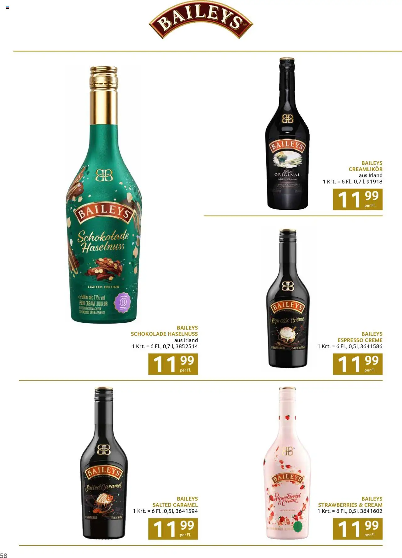 Transgourmet Weihnachtskatalog 2025 gültig ab 13.10.2025 | Seite: 58 | Produkte: Creme, Schokolade