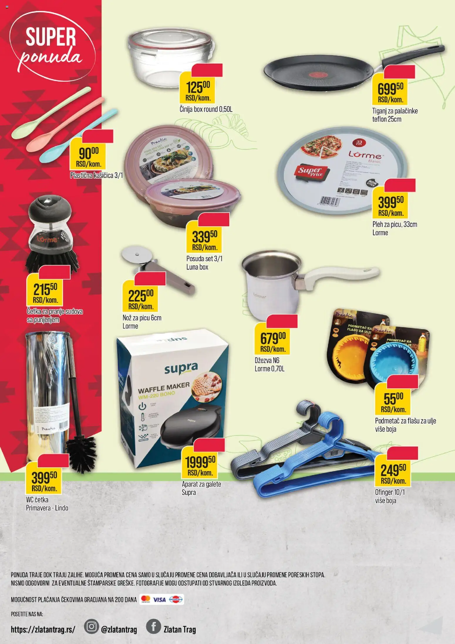 Zlatan Trag katalog - važi od 14.01.2026 | Strana: 12 | Proizvode: Aparat za galete, Nož, Četka, Ulje