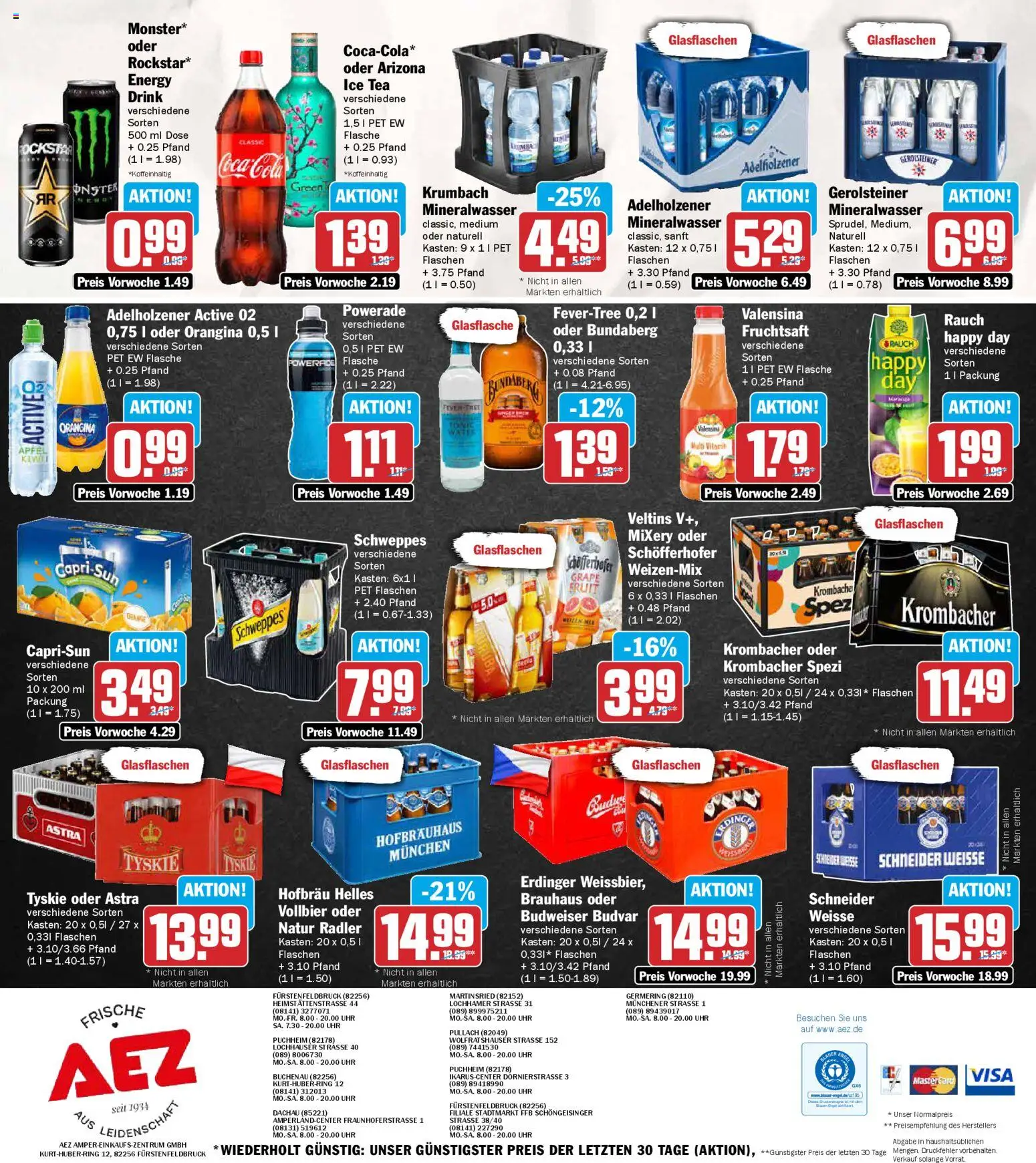 AEZ Prospekt 	 – gültig ab 16.03.2026 | Seite: 16 | Produkte: Cola, Mineralwasser, Valensina, Radler