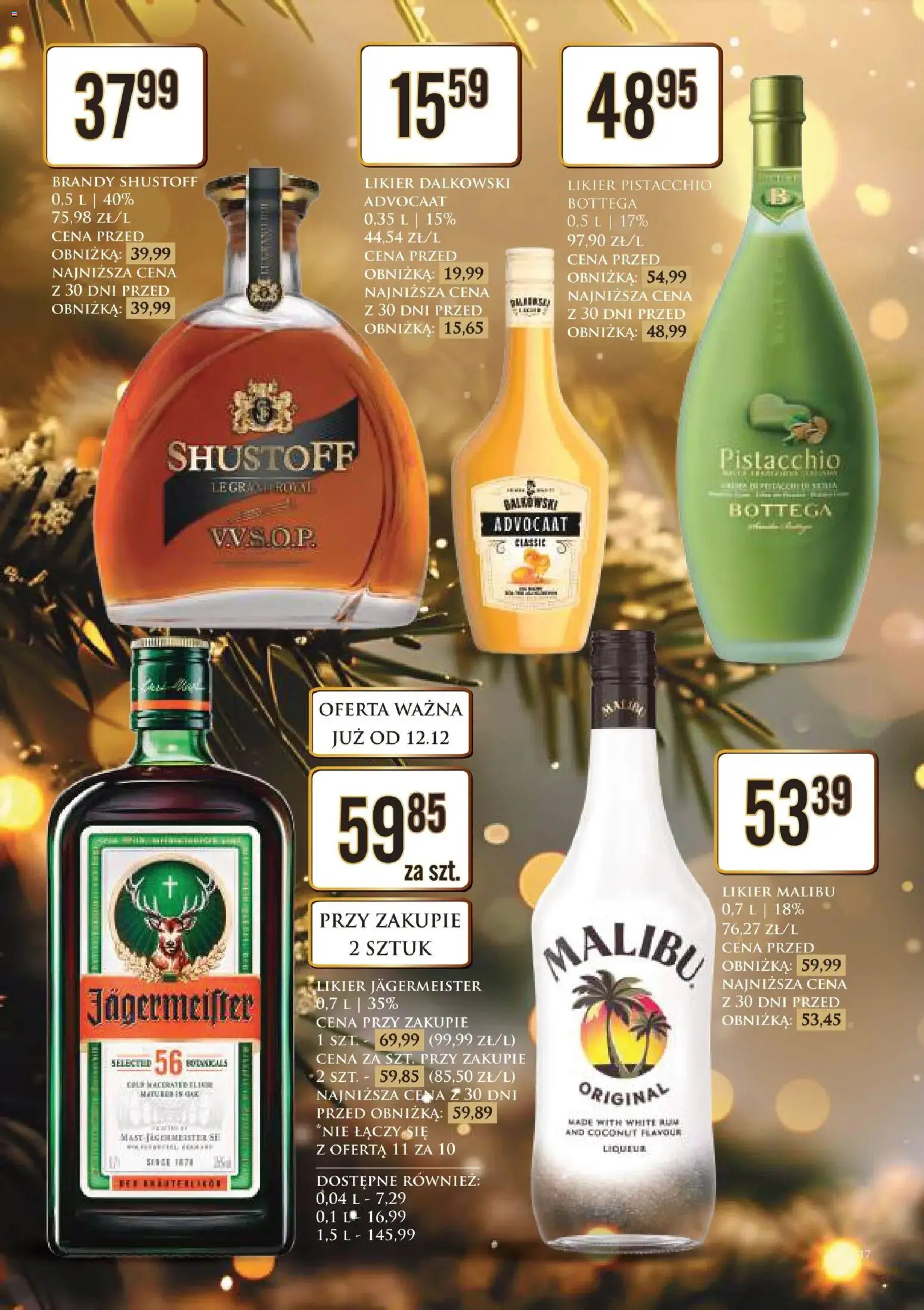 Dino Gazetka alkoholowa od 12.12.2025 | Strona: 17 | Produkty: Jagermeister, Rum