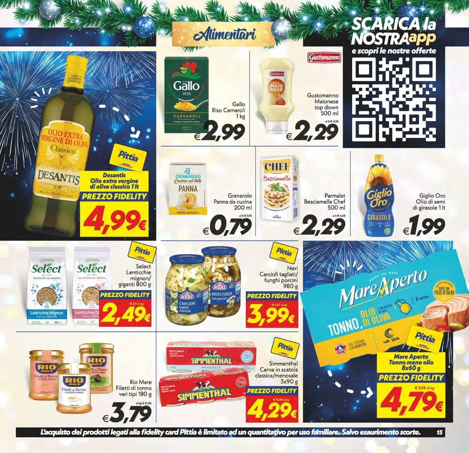 Volantino SuperConveniente del 27.12.2025 | Pagina: 15 | Prodotti: Legumi, Lenticchie, Carciofi, Scatola