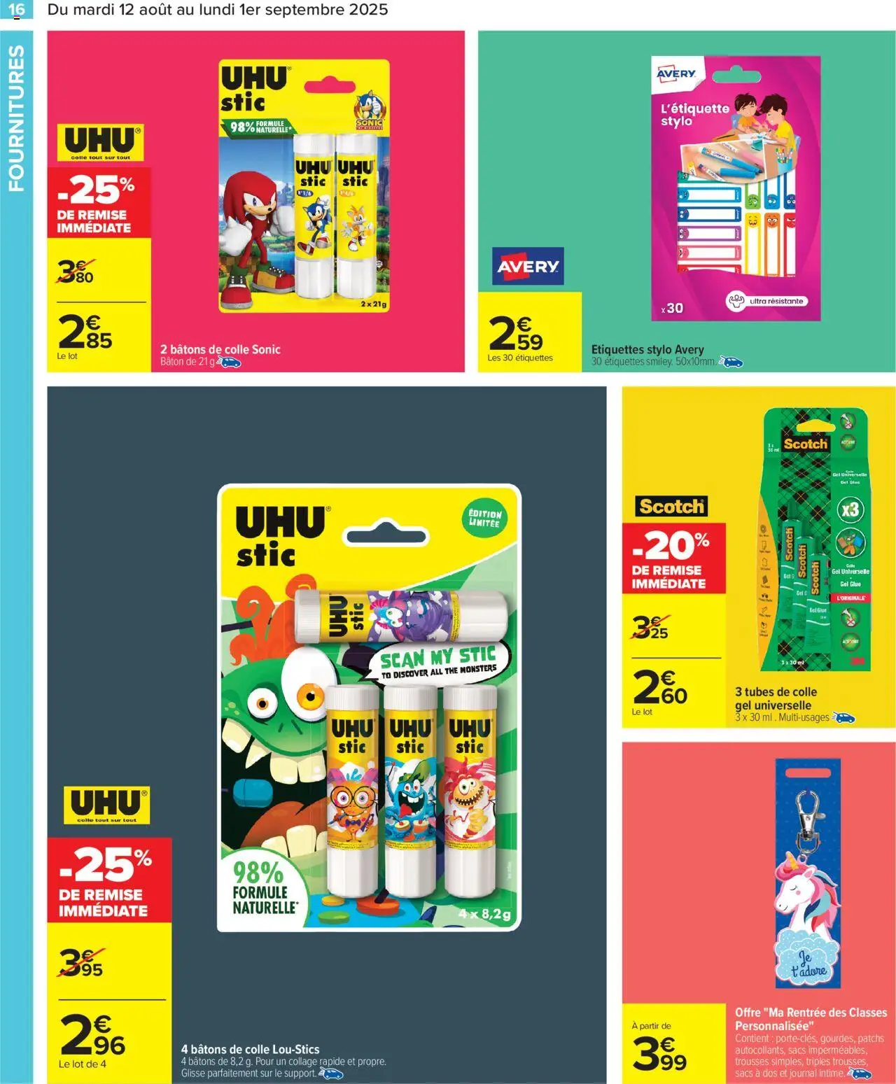  | Page: 18 | Produits: Stylo, Colle, Thé