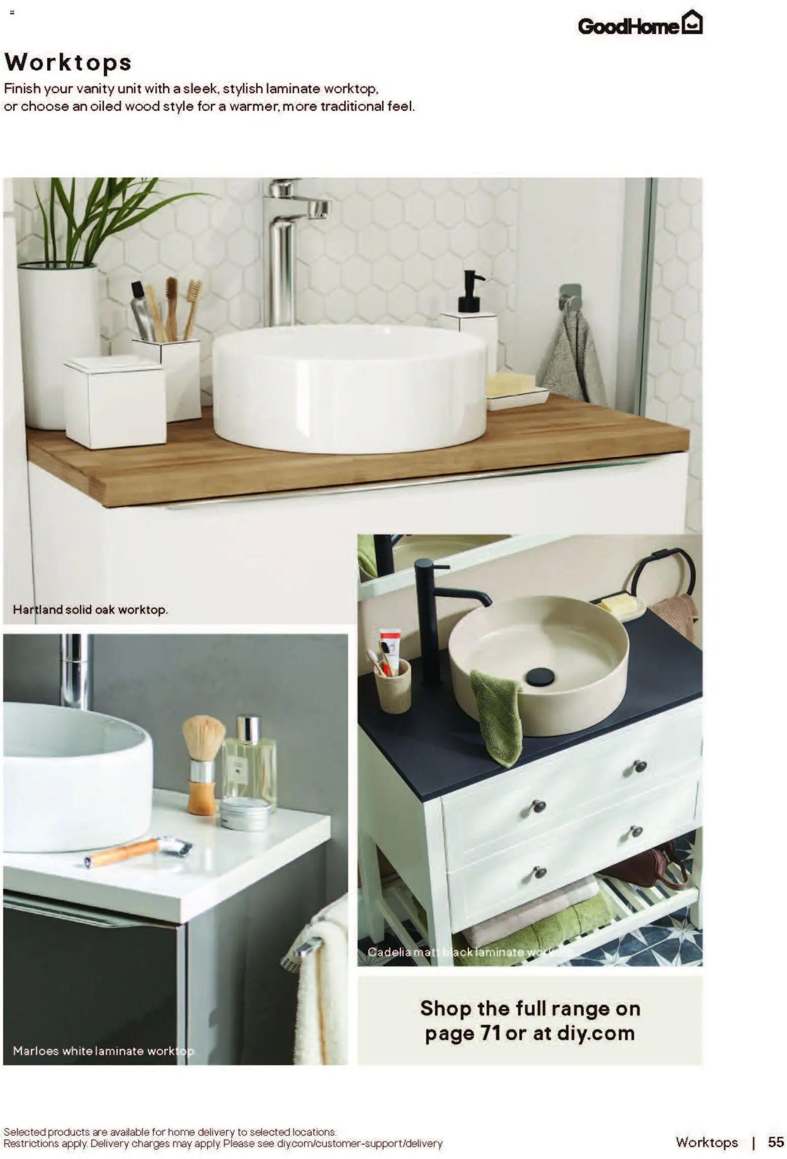 {H1} | Page: 55 | Products: Worktop, Laminate worktop