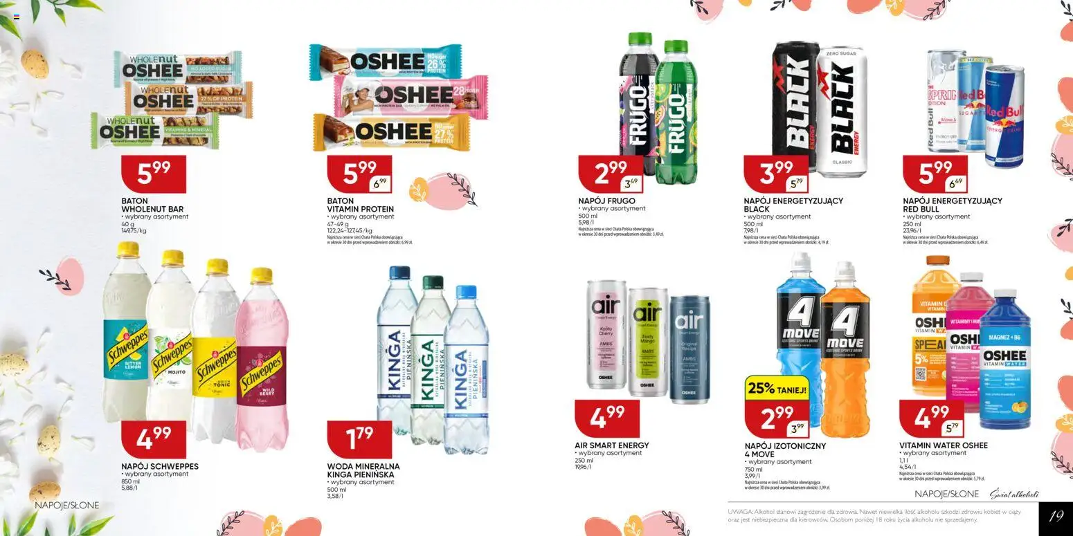 Chata Polska gazetka - Mocna Oferta od 24.03.2026 | Strona: 10 | Produkty: Red bull, Baton, Alkohol, Woda