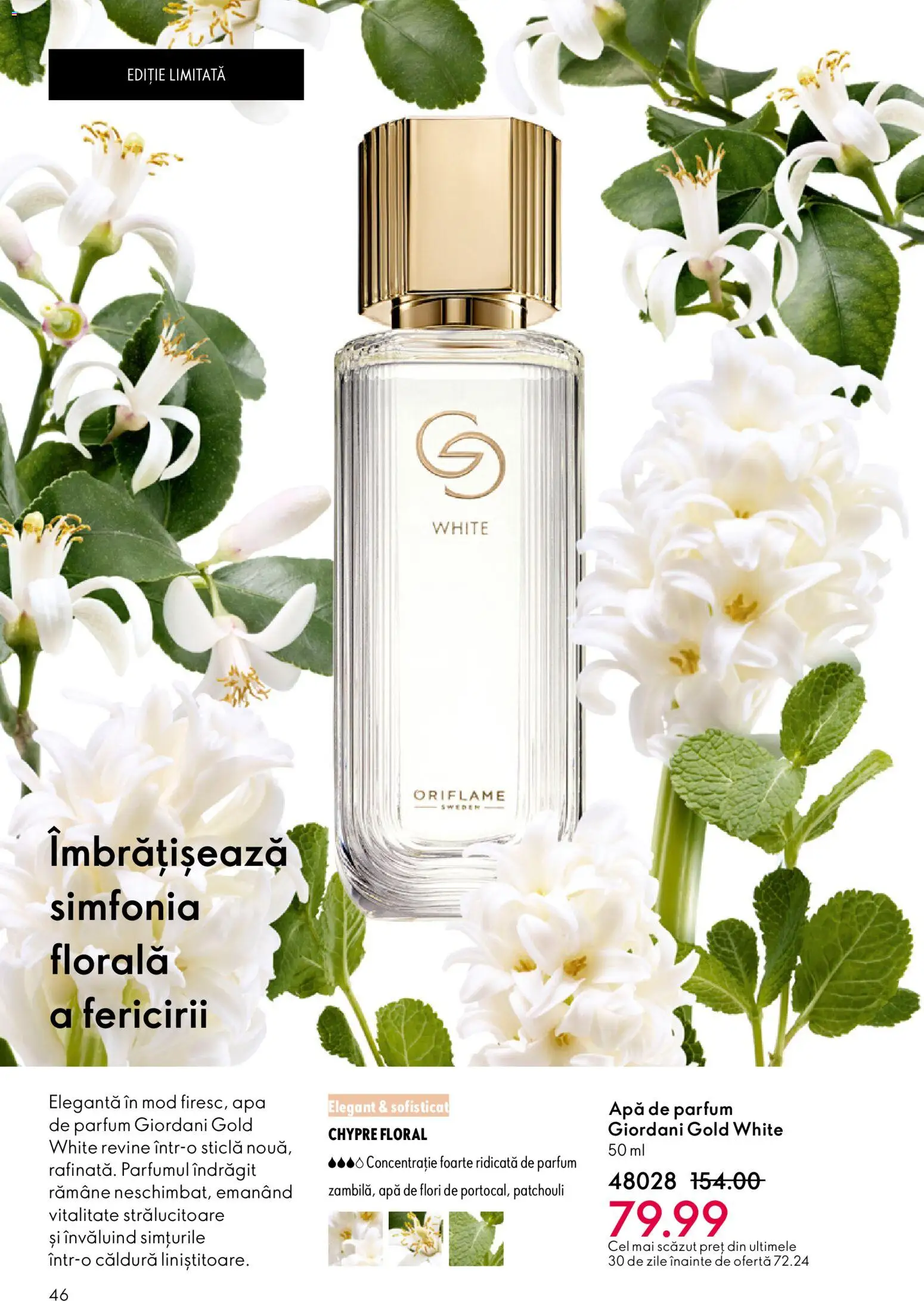 Noul catalog Oriflame – valabil de la 21.01.2026 | Pagină: 46 | Produse: Apă de parfum, Parfum, Apă