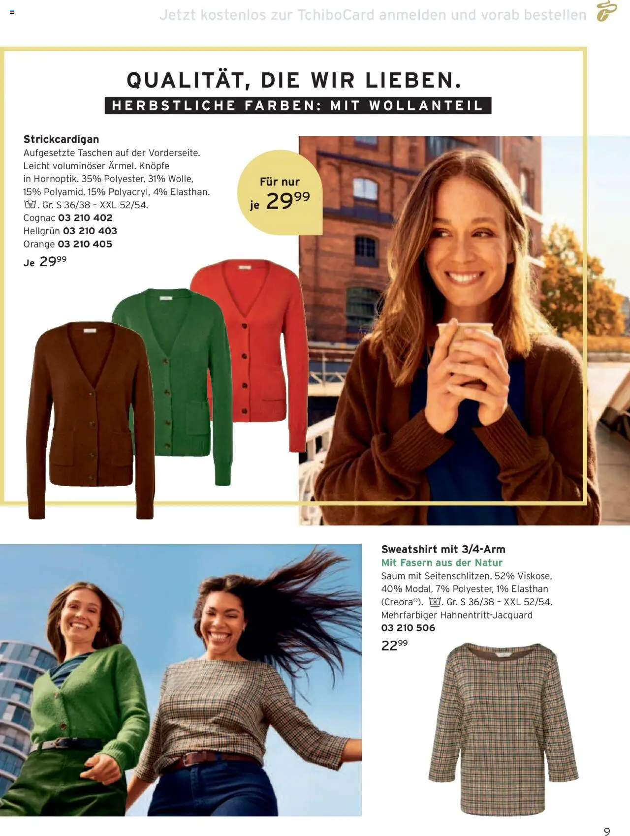 Katalog Tchibo Herbst – gültig ab 15.09.2025 | Seite: 9 | Produkte: Sweatshirt