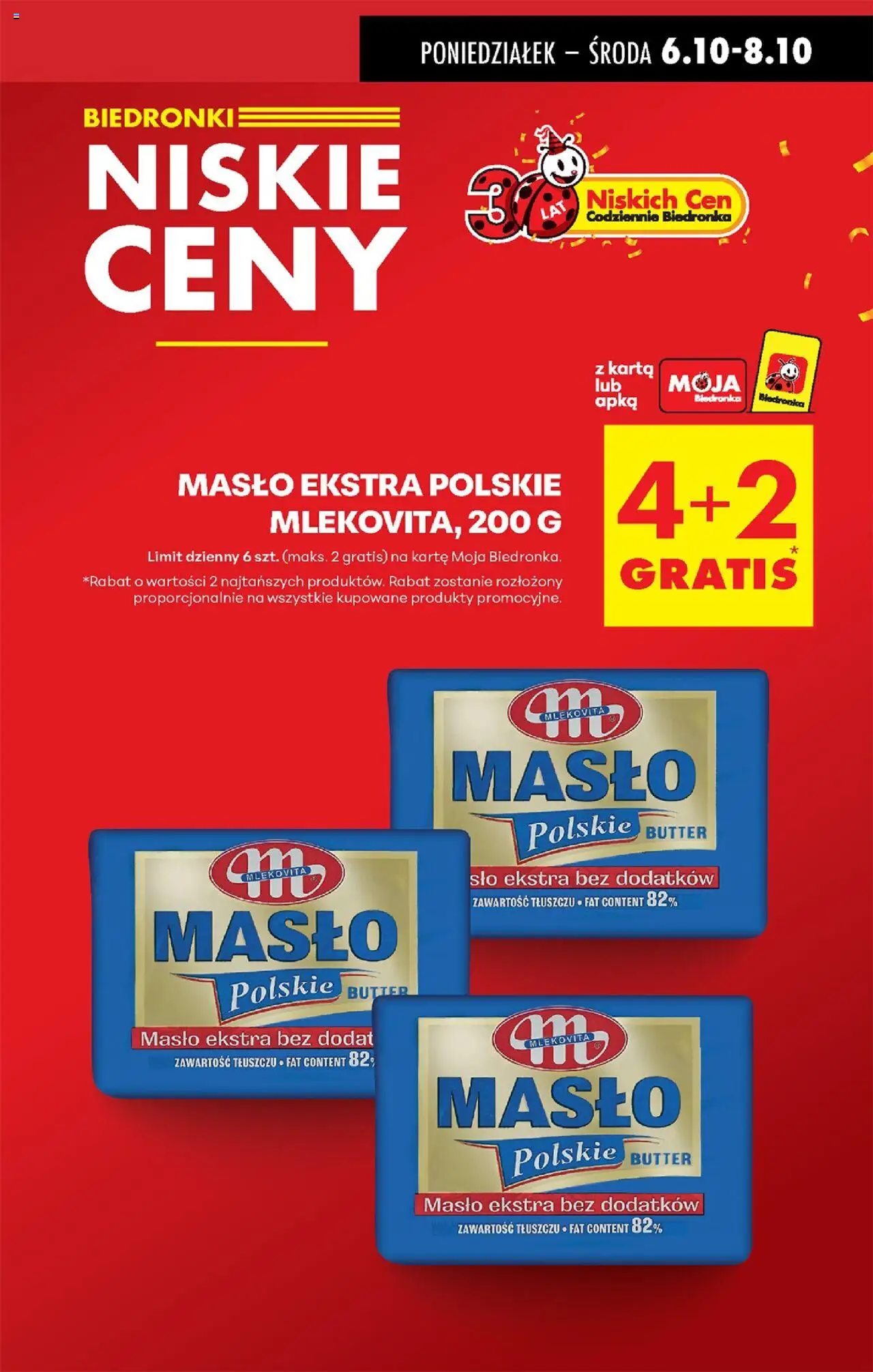 Biedronka gazetka od 06.10.2025 | Strona: 3 | Produkty: Karta, Masło Polskie, Masło