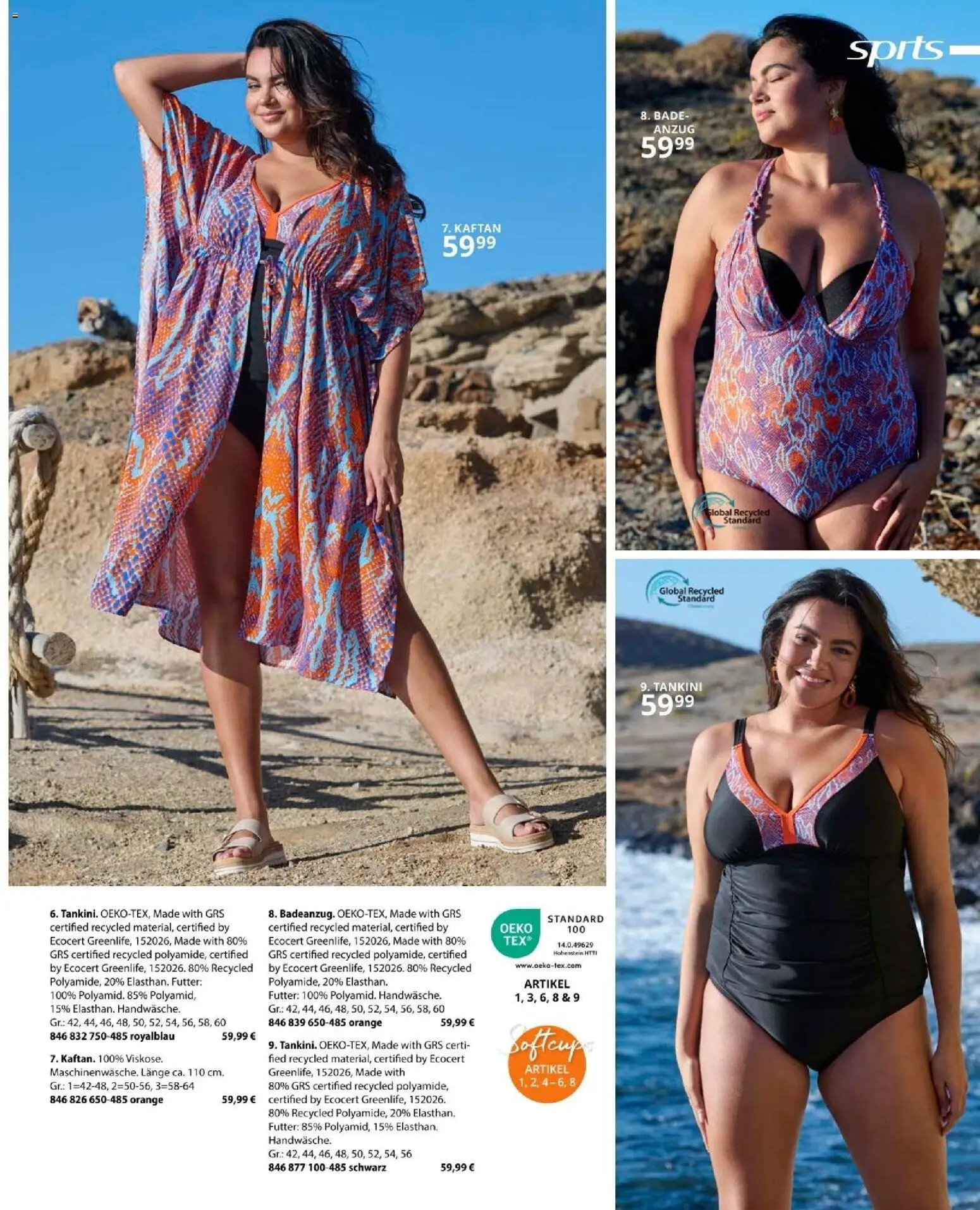 Ulla Popken akciós ujság - amely érvényes a következő dátumtól: 01.05.2026 | Oldal: 161 | Termékek: Tankini, Kaftán