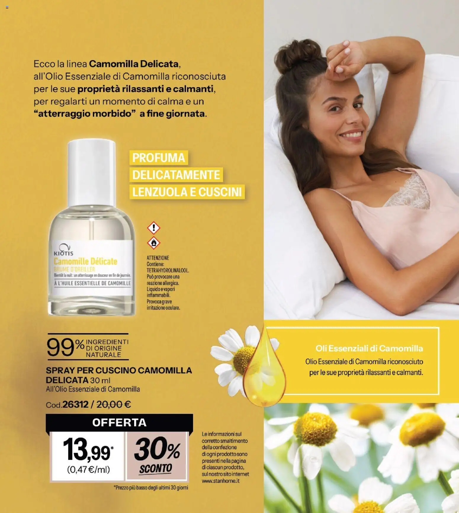 Volantino Stanhome del 08.01.2026 | Pagina: 89 | Prodotti: Olio, Cuscino, Lenzuola