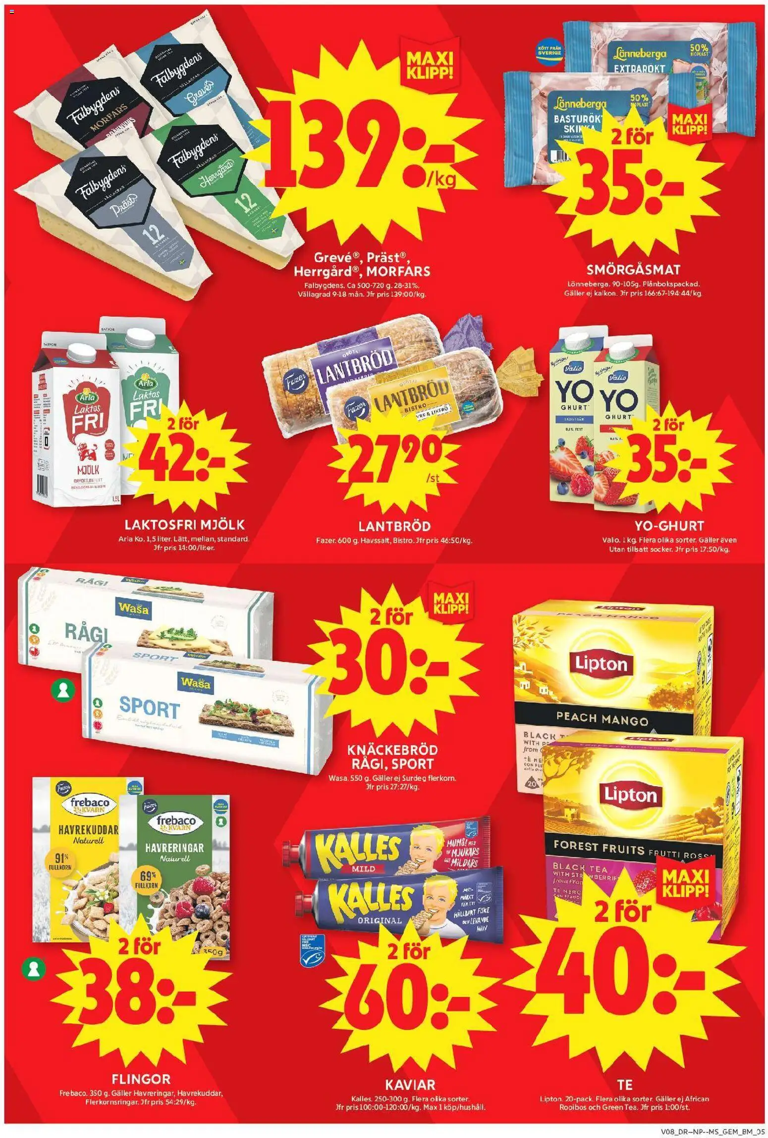 ICA Maxi reklamblad aktuell från 16.02.2026 | Sida: 7 | Produkter: Galler, Skinka, Te, Mango