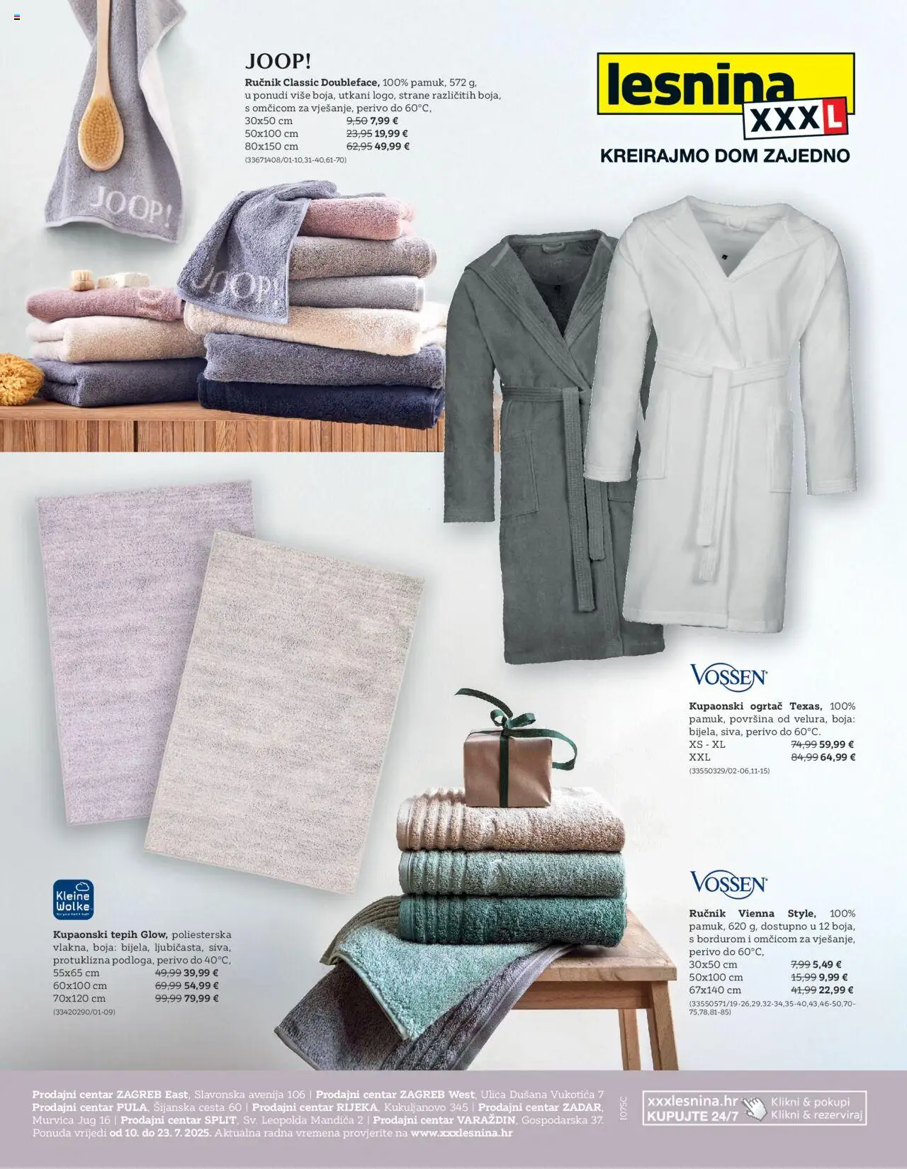 Lesnina katalog | vrijedi od 10.07.2025 | Stranica: 1 | Proizvodi: Tepih, Ručnik