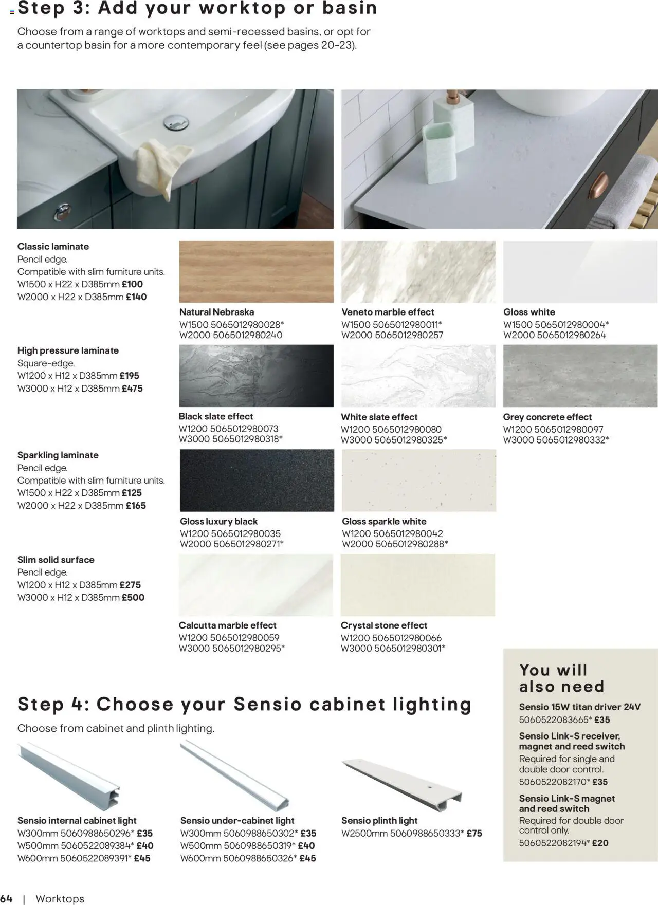  | Page: 64 | Products: Door, Worktop, Cabinet