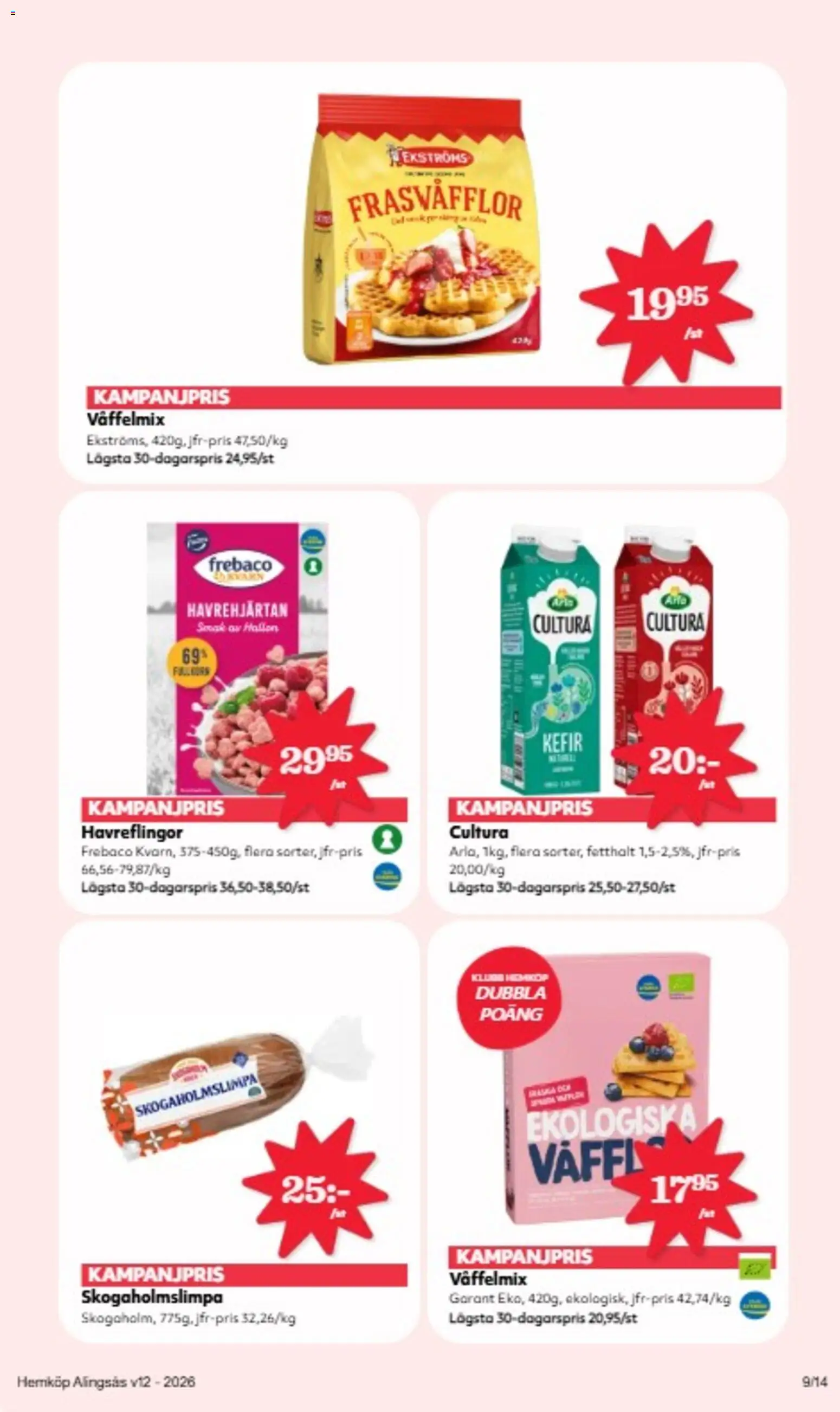 Hemköp reklamblad aktuell från 16.03.2026 | Sida: 9 | Produkter: Kvarn