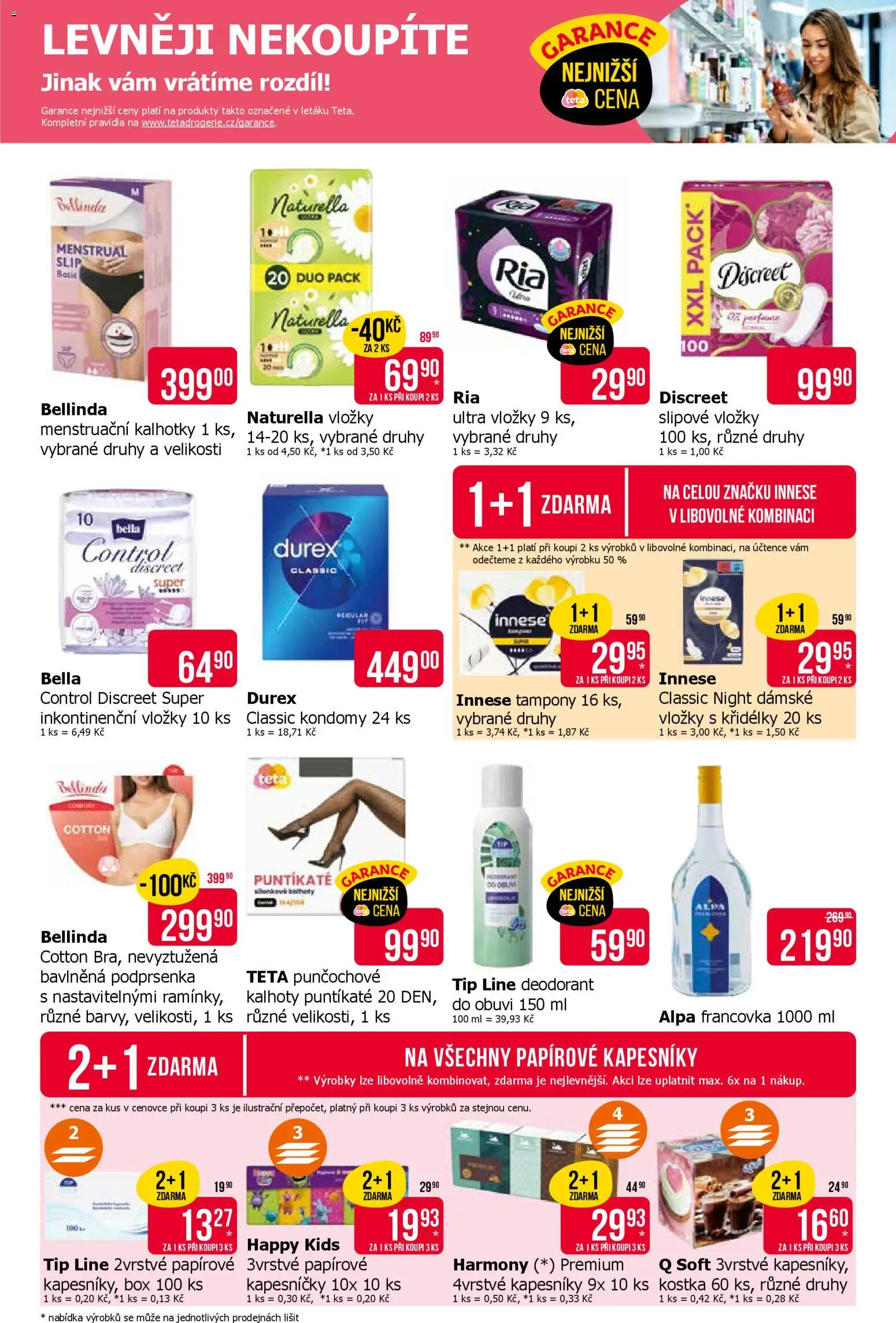 TETA Drogerie leták od 06.11.2025 | Strana: 17 | Produkty: Box, Podprsenka, Papírové kapesníčky, Inkontinenční vložky