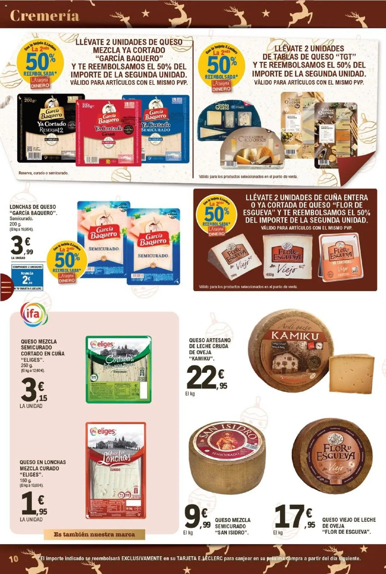 E.Leclerc folleto │ válido desde el 15.12.2025 | Página: 10 | Productos: Leche, Queso, Té, Cuna