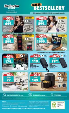 Pogląd oferty "Frytkownica beztłuszczowa, Frytkownica beztłuszczowa" - ważna od 11.04.2026 | Strona: 6 | Produkty: Laptop, Głośnik, Powerbank, Frytkownica beztłuszczowa