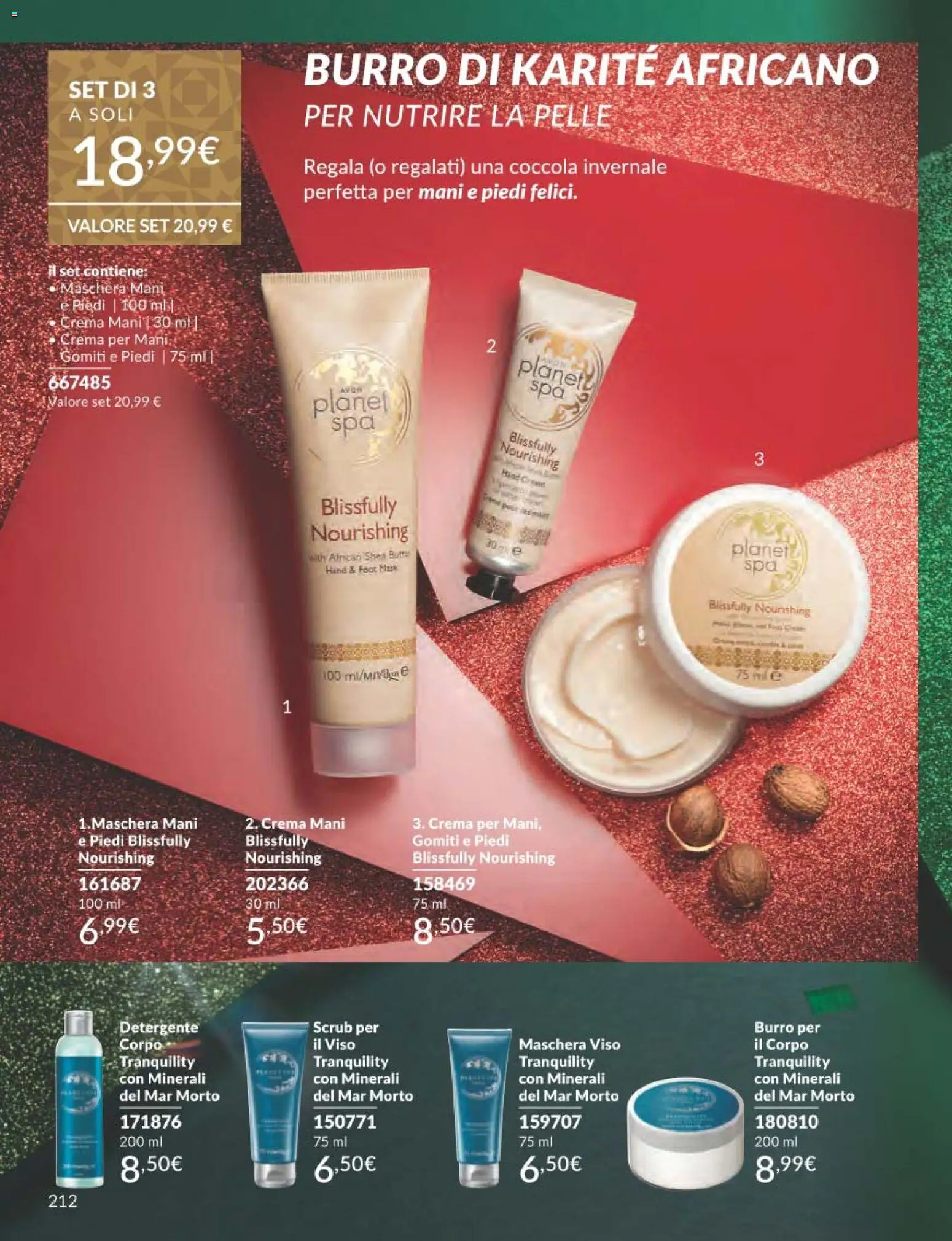 Volantino Avon del 01.12.2025 | Pagina: 212 | Prodotti: Crema, Maschera, Detergente, Maschera viso