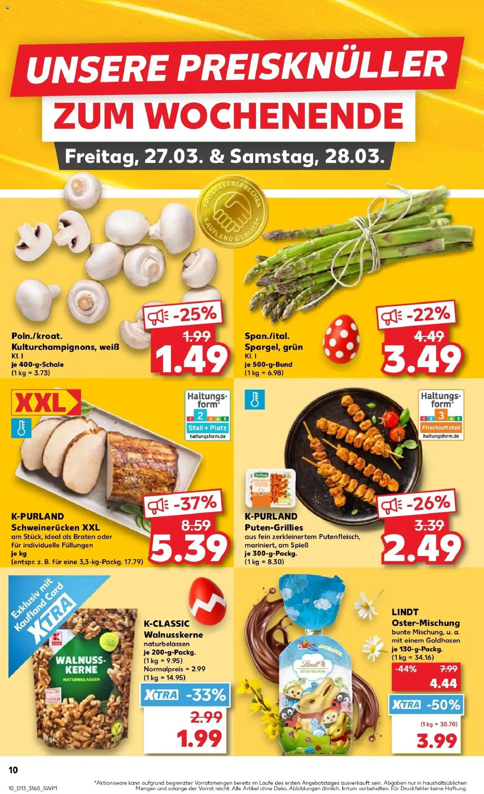 Kaufland Prospekt Lübbenau	 – gültig ab 26.03.2026 | Seite: 10 | Produkte: Schweinerucken, Lindt