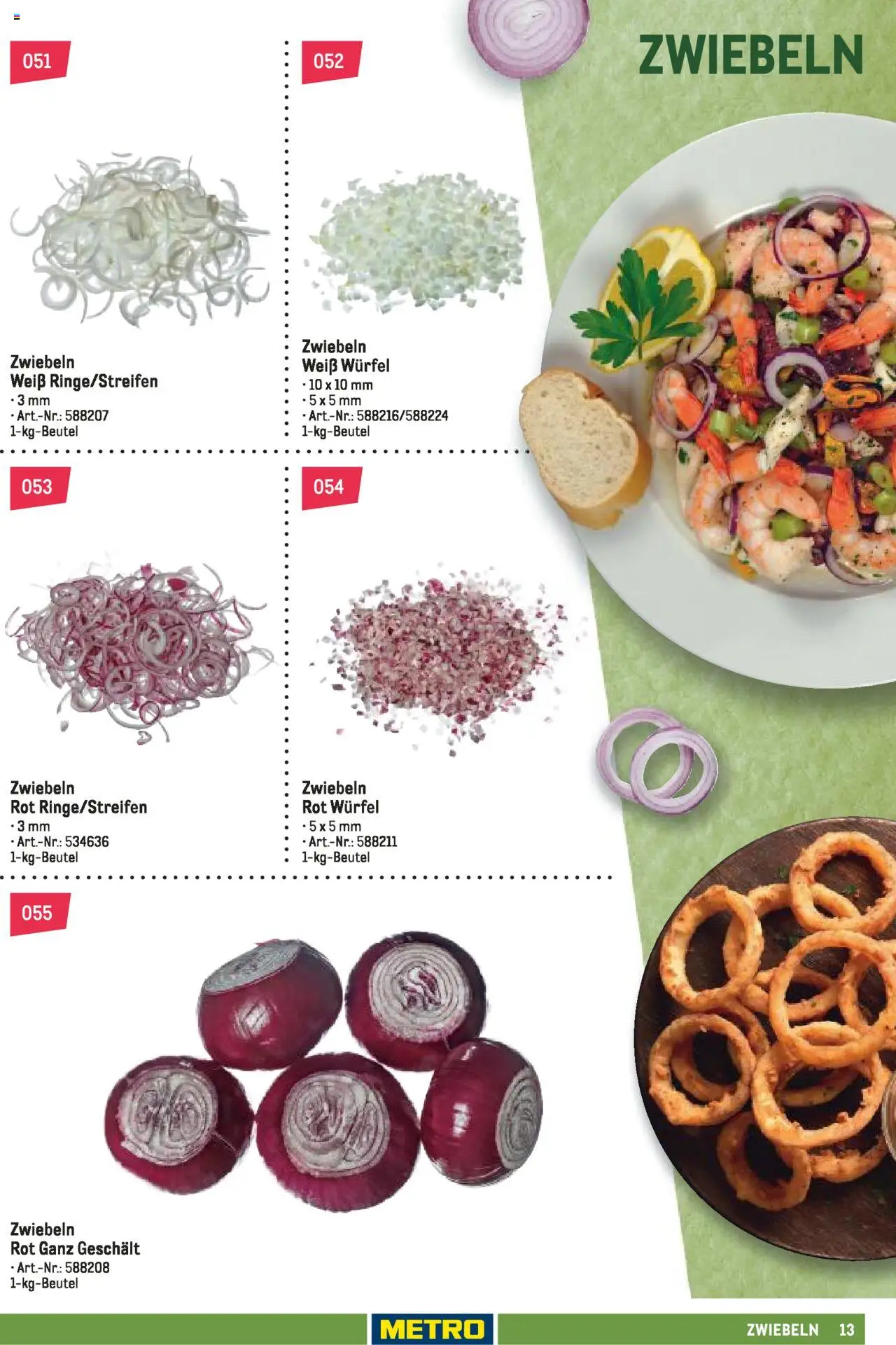 Metro Schnittwaren Spezial – gültig ab 04.02.2025 | Seite: 13 | Produkte: Zwiebeln