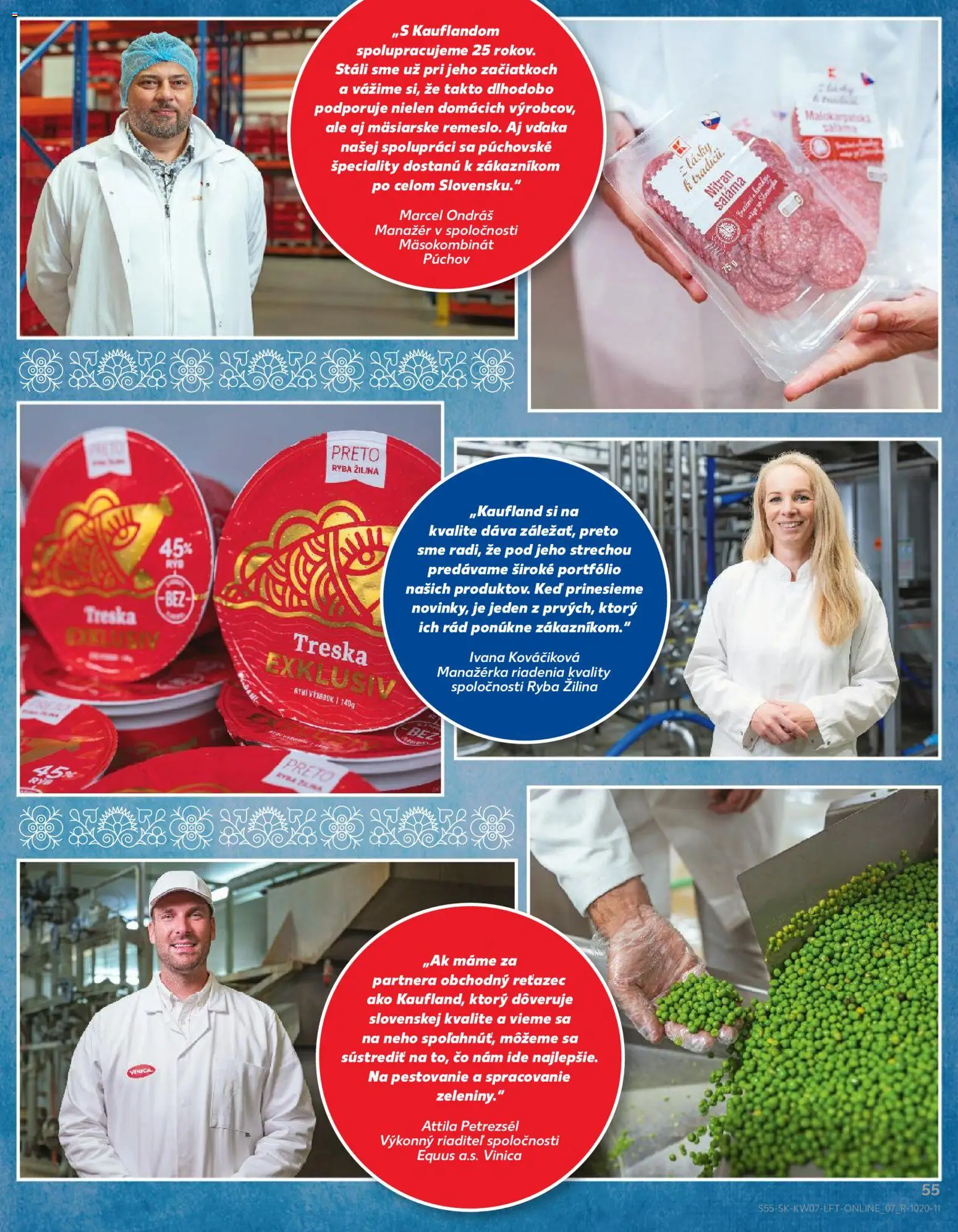 Nové Kaufland akcie – leták je platný od 12.02.2026 | Strana: 55 | Produkty: Saláma, Hovädzie mäso, Ryba, Treska