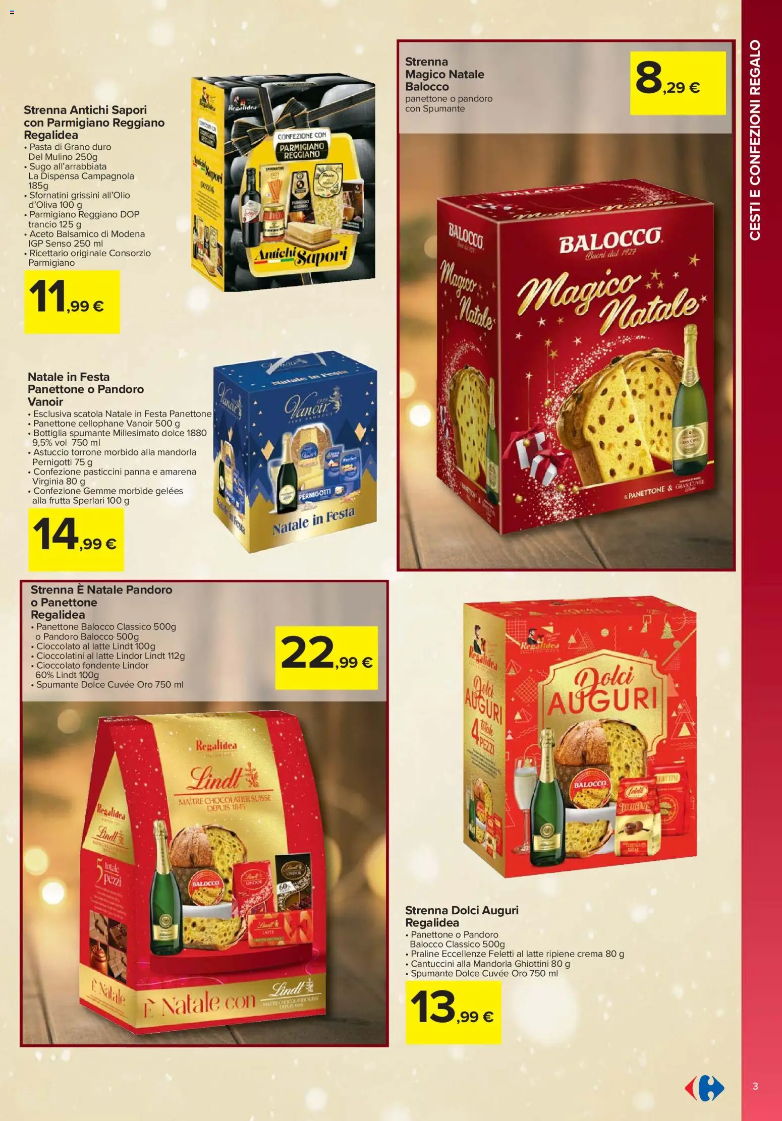 Volantino Carrefour del 13.11.2025 | Pagina: 3 | Prodotti: Cioccolato, Latte, Aceto, Amarena