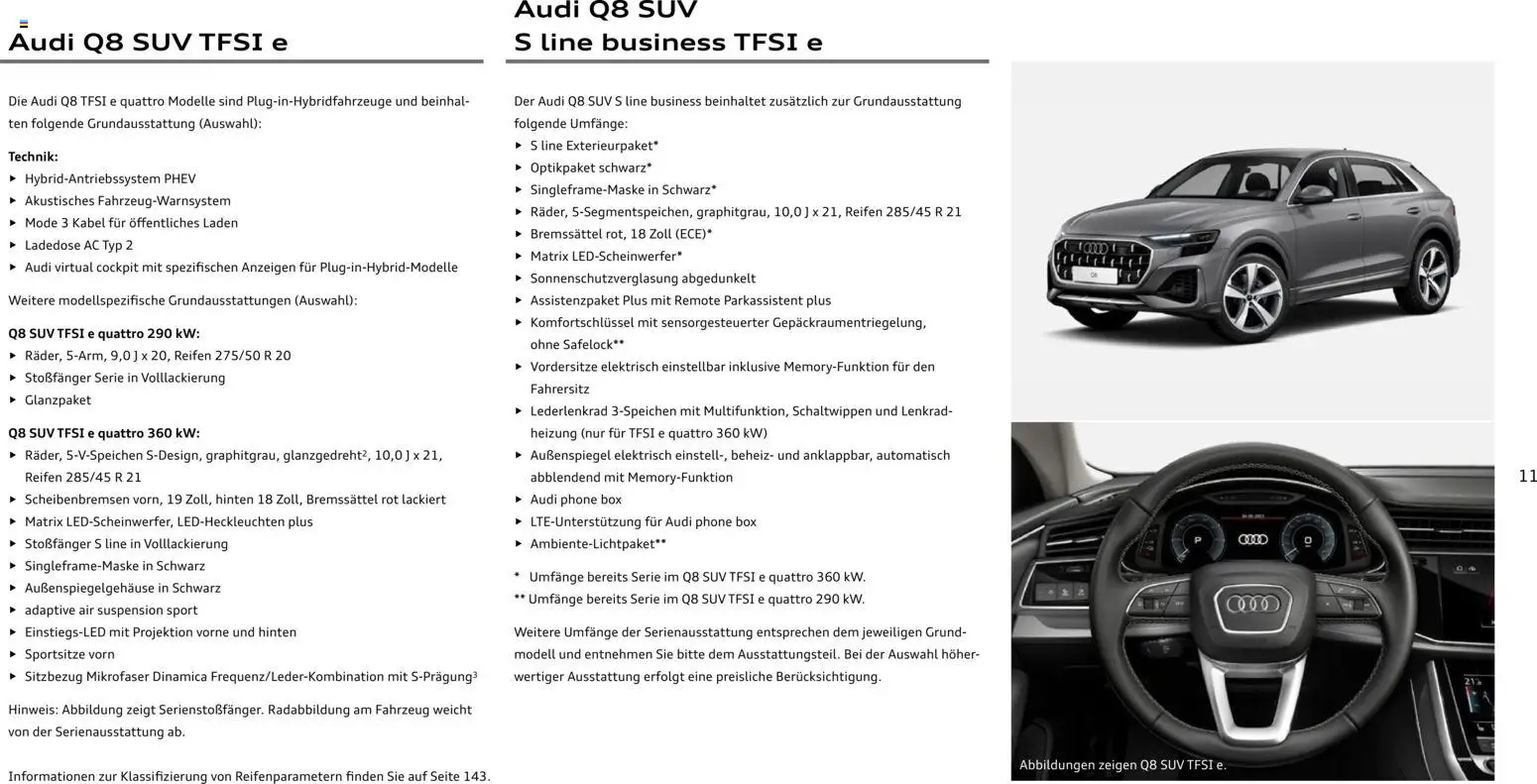 Audi Q8 – gültig ab 28.10.2025 | Seite: 11 | Produkte: Kabel, Box