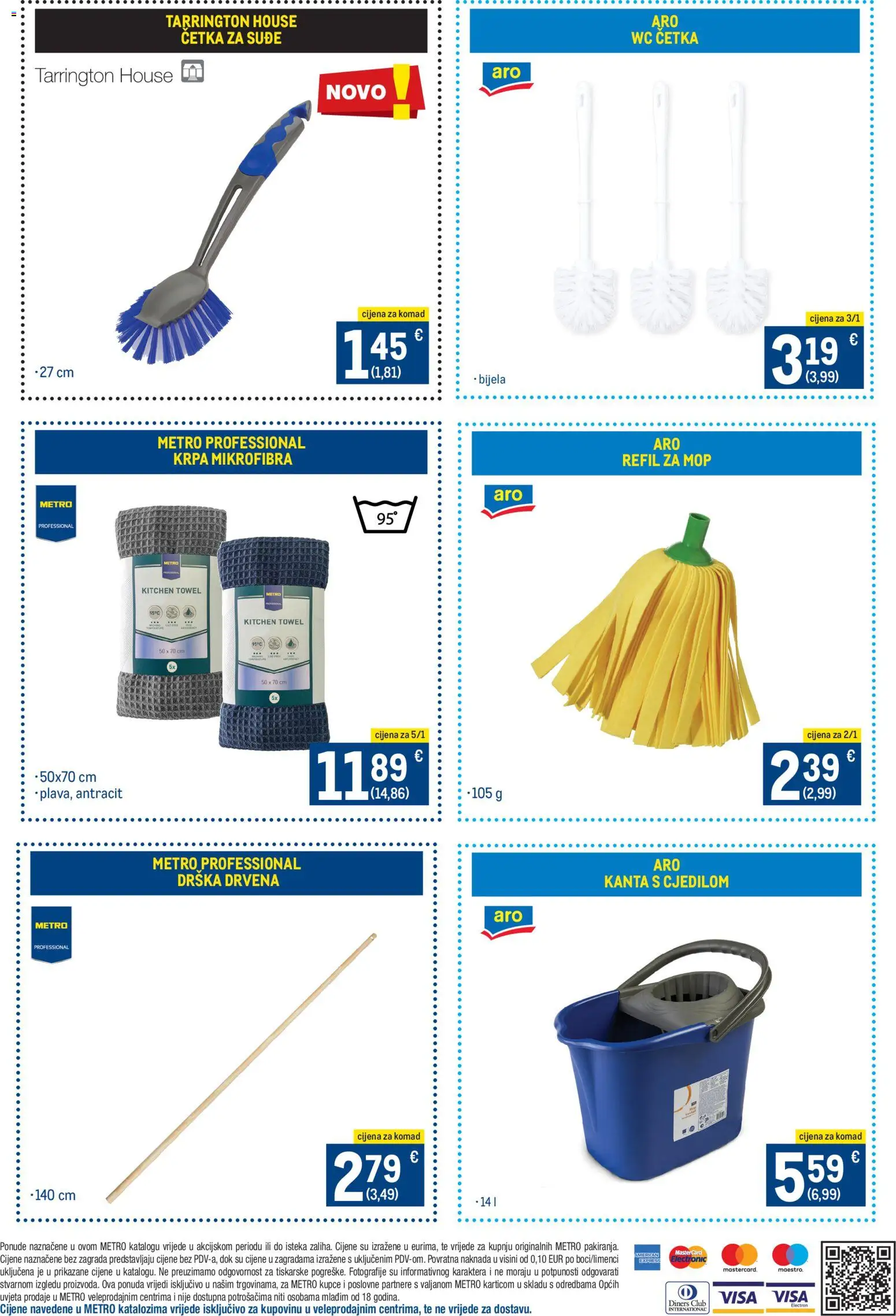 Metro katalog | vrijedi od 16.01.2026 | Stranica: 8 | Proizvodi: Četka, Krpa, Mop, Kanta s cjedilom