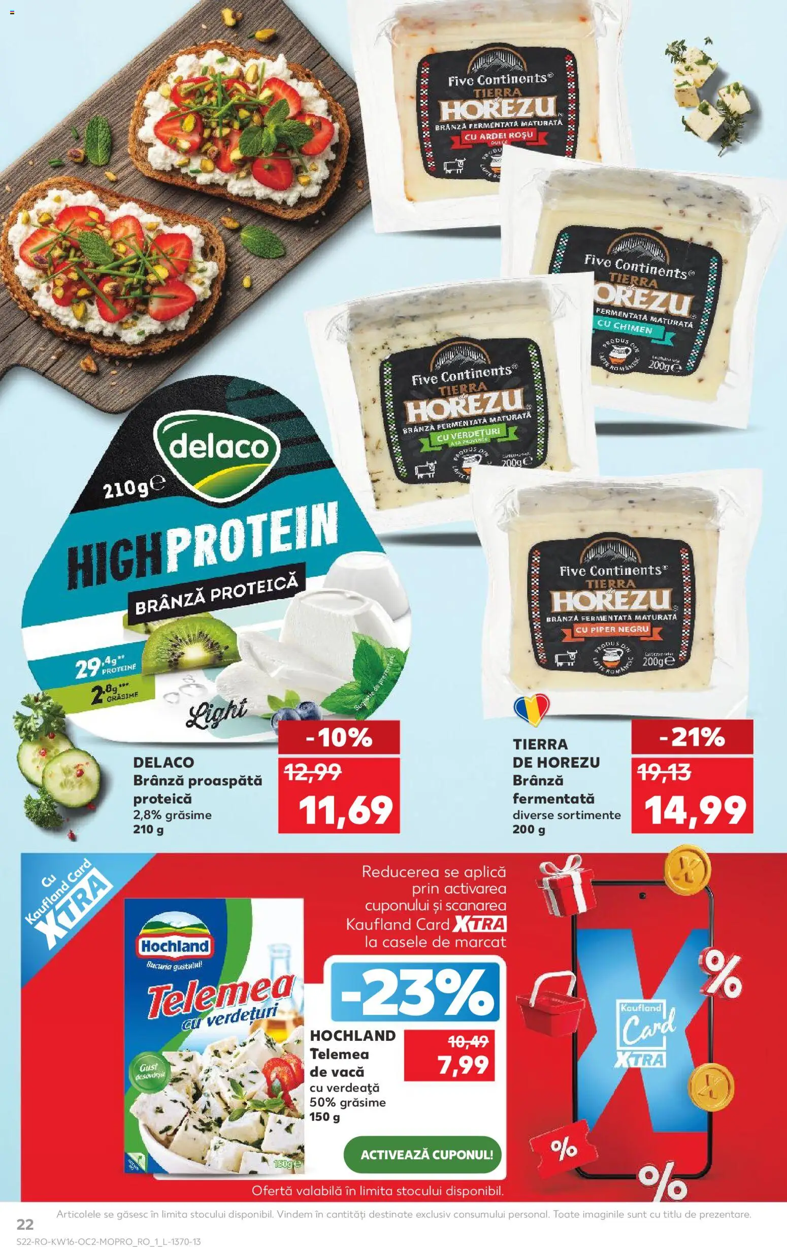 Noul catalog Kaufland – valabil de la 15.04.2026 | Pagină: 22 | Produse: Light Kedi Konservesi, Masaüstü kılıfı, Brânză, Verdeață