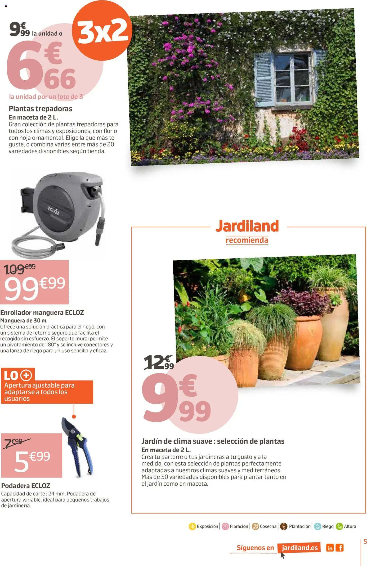 Jardiland folleto │ válido desde el 02.04.2026 | Página: 5 | Productos: Manguera, Té, Maceta