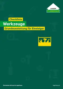 Vorschau von dem Prospekt - Lagerhaus Checkliste: Werkzeuge gültig ab 06.08.2025