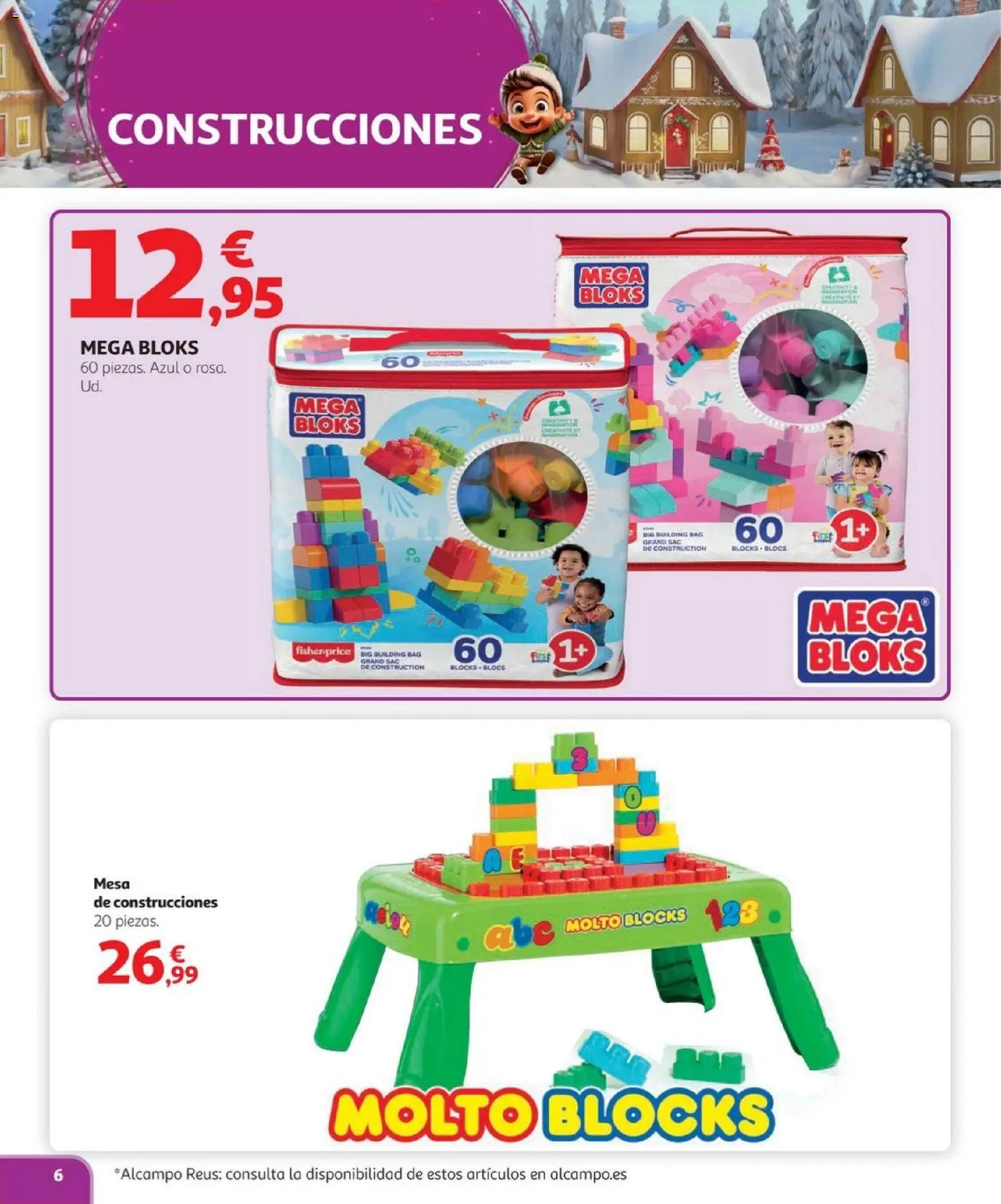 Alcampo - Juguetes │ válido desde el 03.11.2025 | Página: 6 | Productos: Mesa
